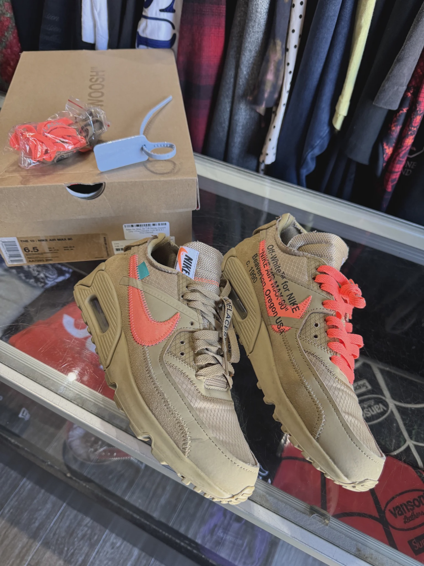 Nike Air Max 90 Off-White Desert Ore • Pre-Owned [8647] - photo 2