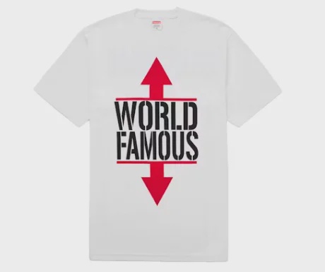 Supreme Supreme world famous tee white - Size L