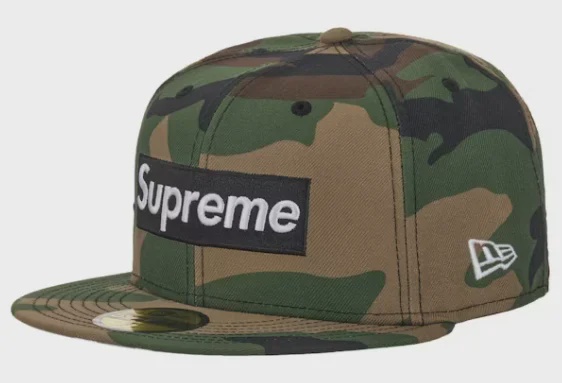 Supreme Supreme Rings Box Logo New Era 59Fifty Fitted Hat Woodland Camo - Size 7 1/8