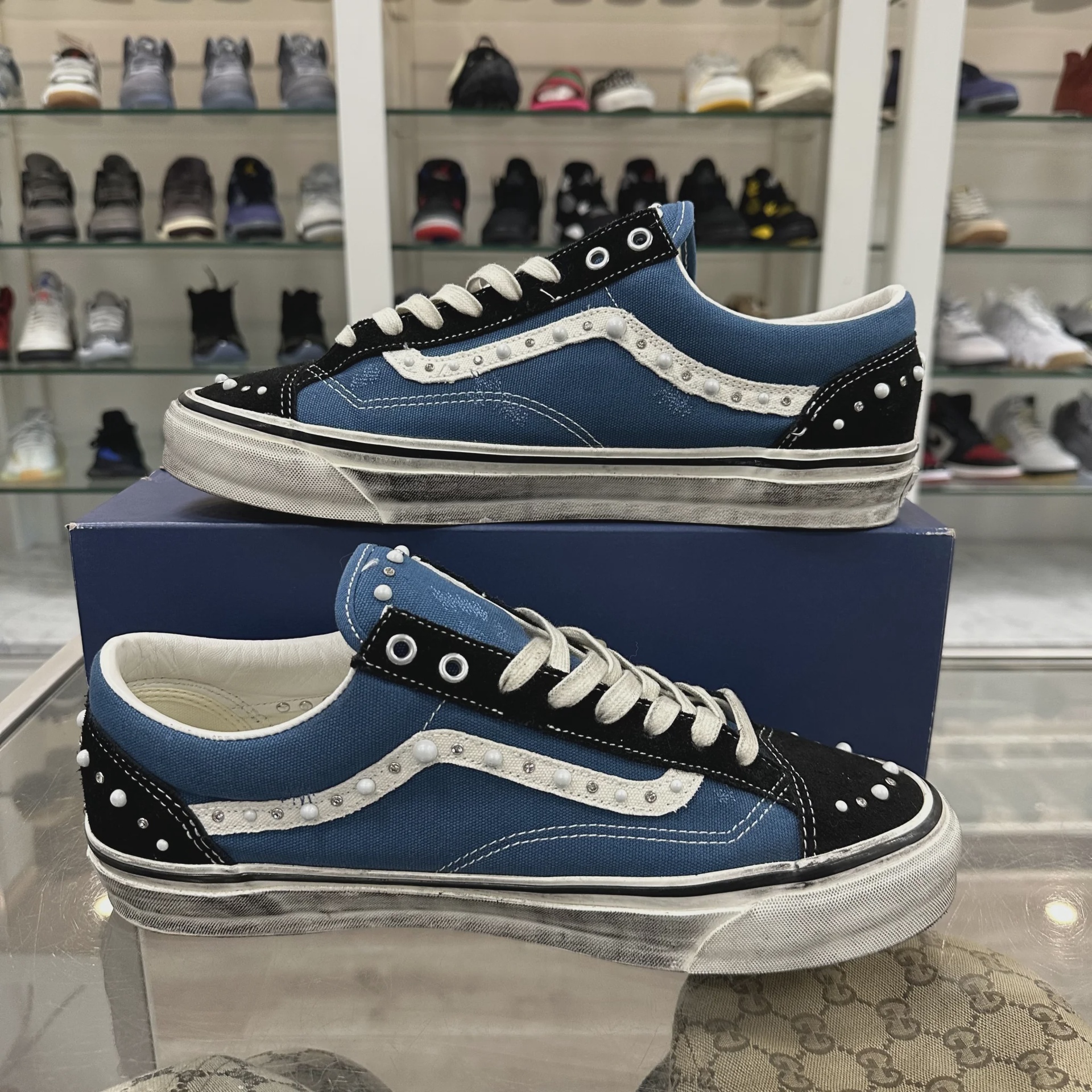 Vans LX Old Skool 36 Pearlized Pack Black Navy • Pre-Owned [3627] - photo 2