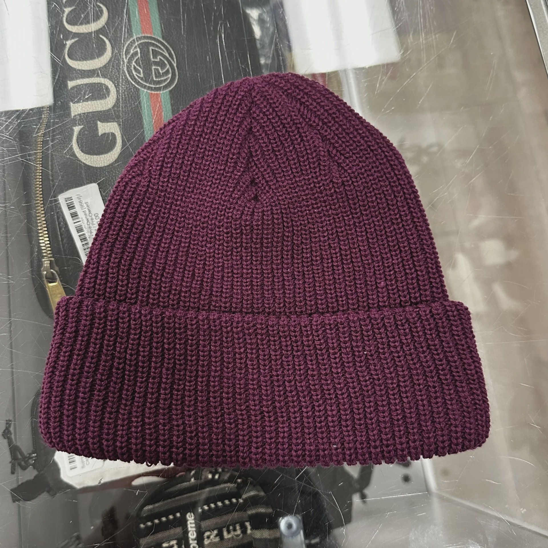 Supreme Loose Gauge Beanie Magenta • Brand New [1423] - photo 2