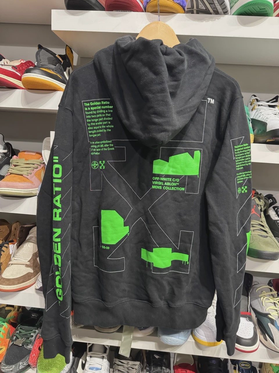 Off White Green Black  Hoodie • Pre-Owned [7308] 3