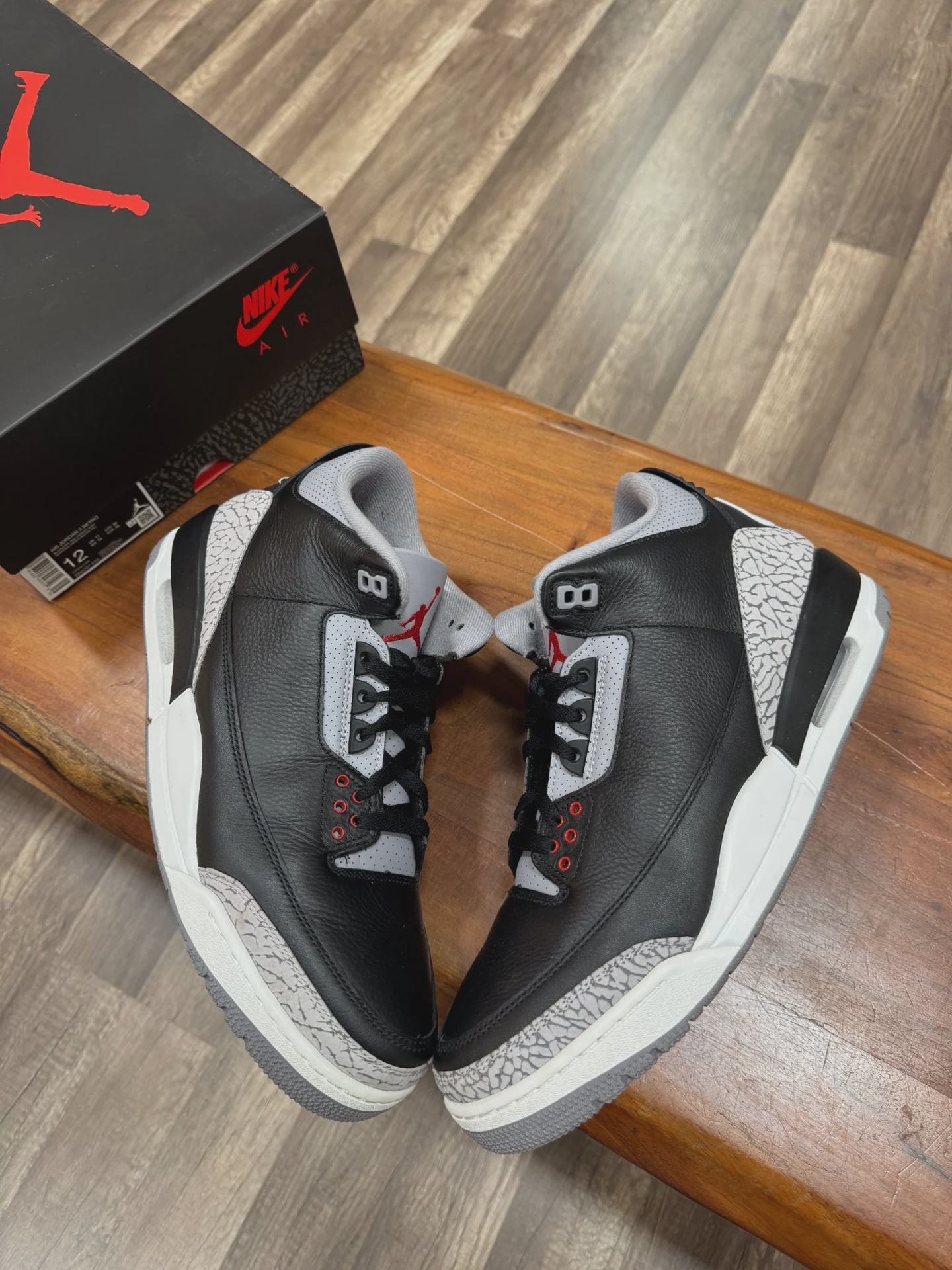 Air Jordan 3 Retro Original Black Cement (2024) • Pre-Owned [9112] - photo 1