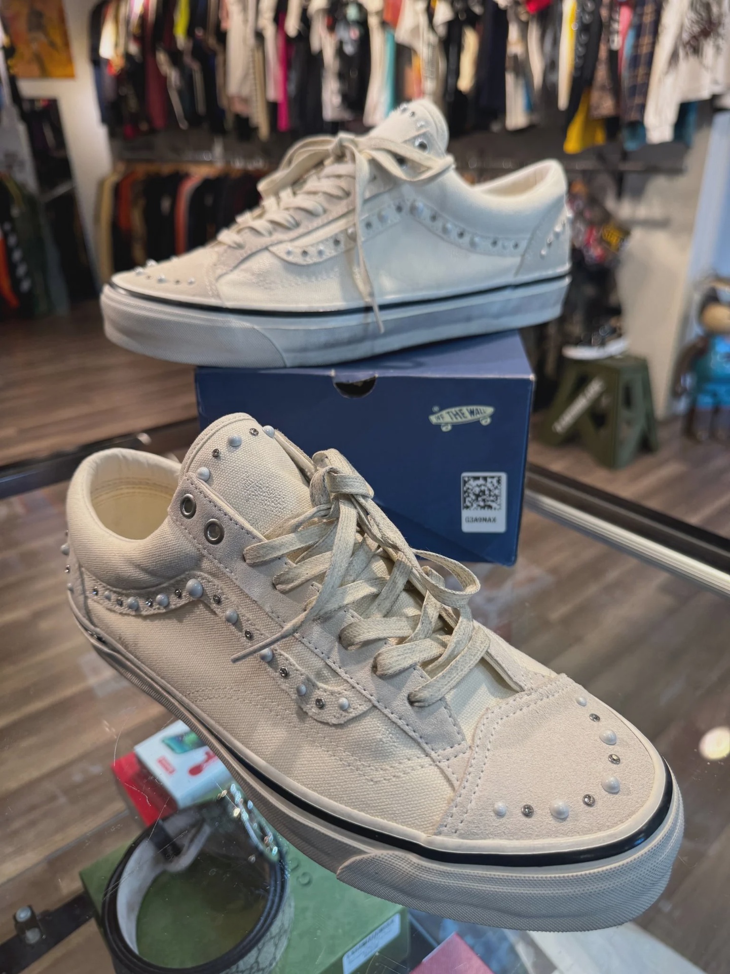 Vans LX Old Skool 36 Pearlized Pack Marshmallow White • Pre-Owned [0416] - photo 1