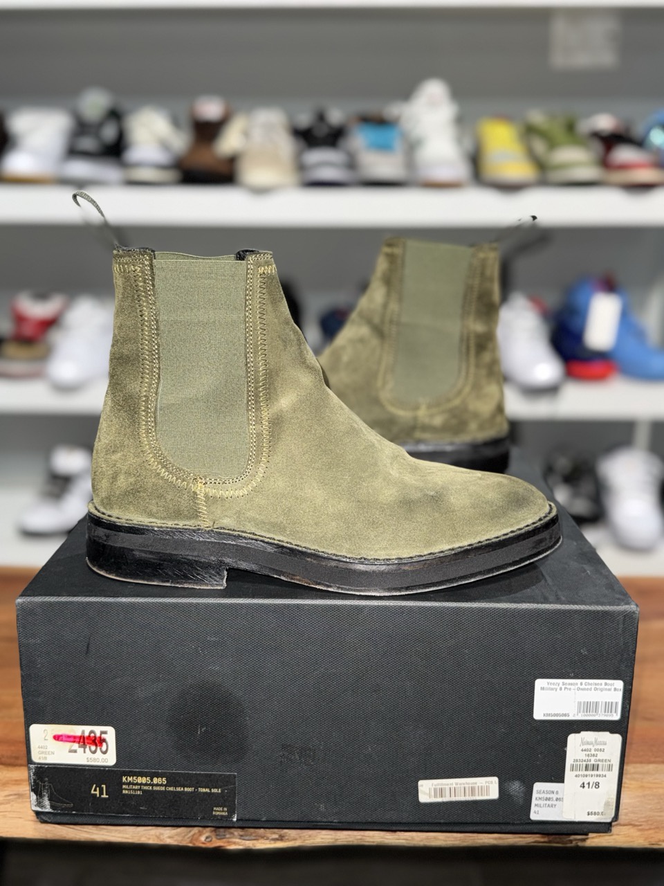 Yeezy Chelsea Boot Military Thick Suede • Pre-Owned