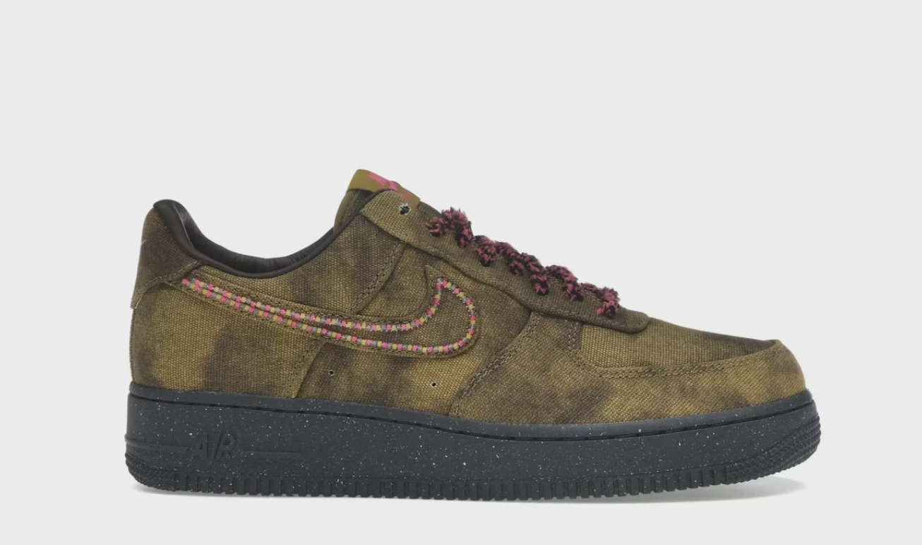 Nike Air Force 1 Low '07 QS Boucle Desert Moss Fierce Pink • Brand New [5259]