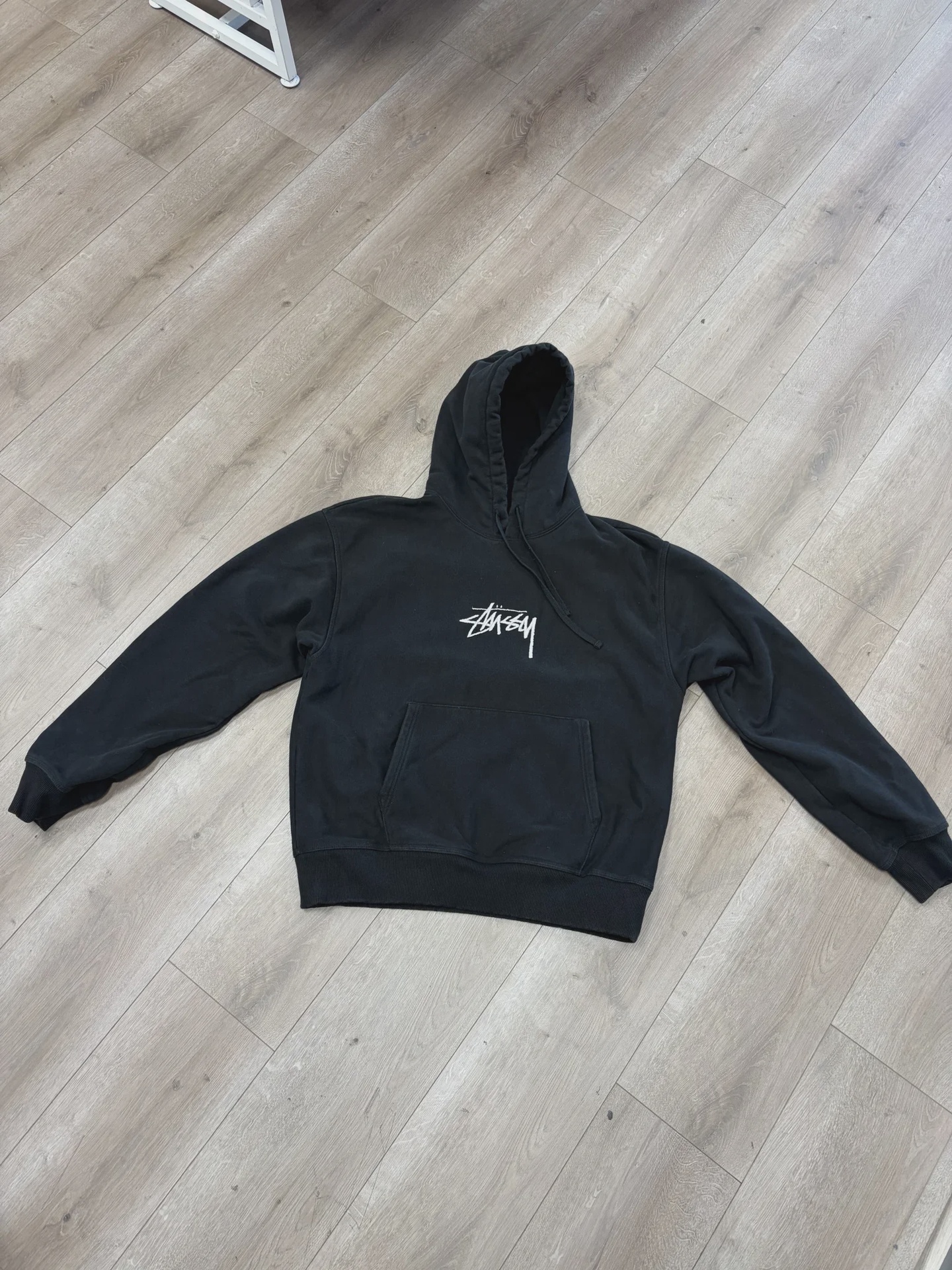 Stussy Stüssy Stock Logo Embroidered Hoodie - Size XL
