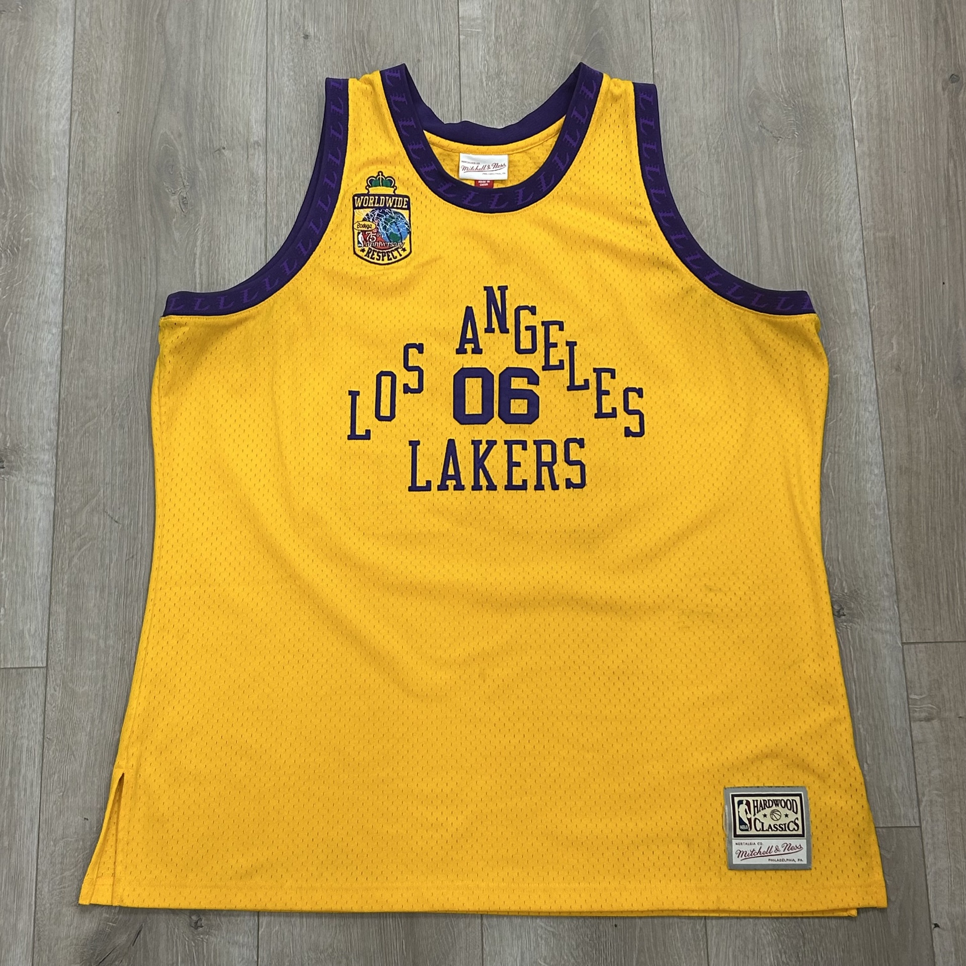 Men's Gold Los Angeles Lakers Hardwood Classics My Towns Bodega Jersey - Pre-Owned