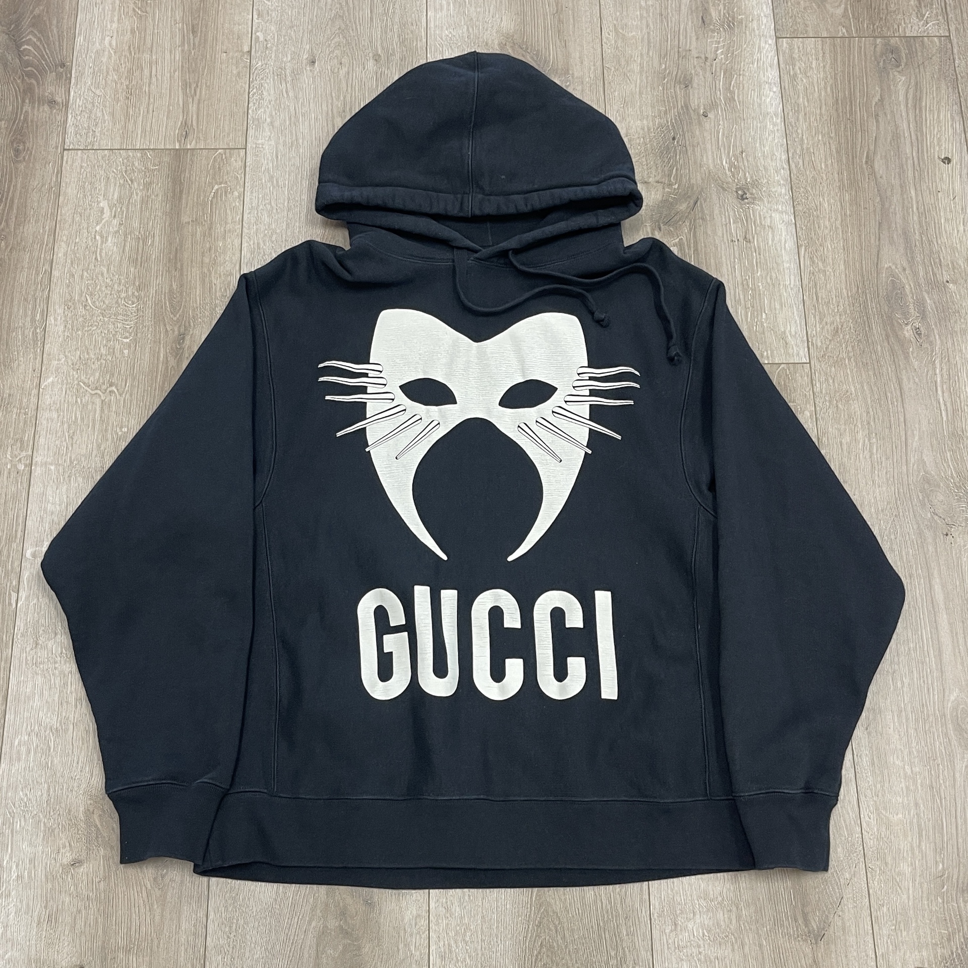 Gucci Manifesto mask logo hoodie - Pre-Owned