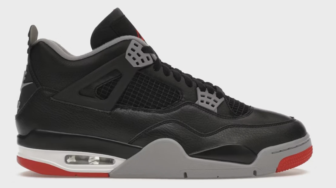 Jordan Air Jordan 4 Retro Black Red Reimagined - Size US M 9.5