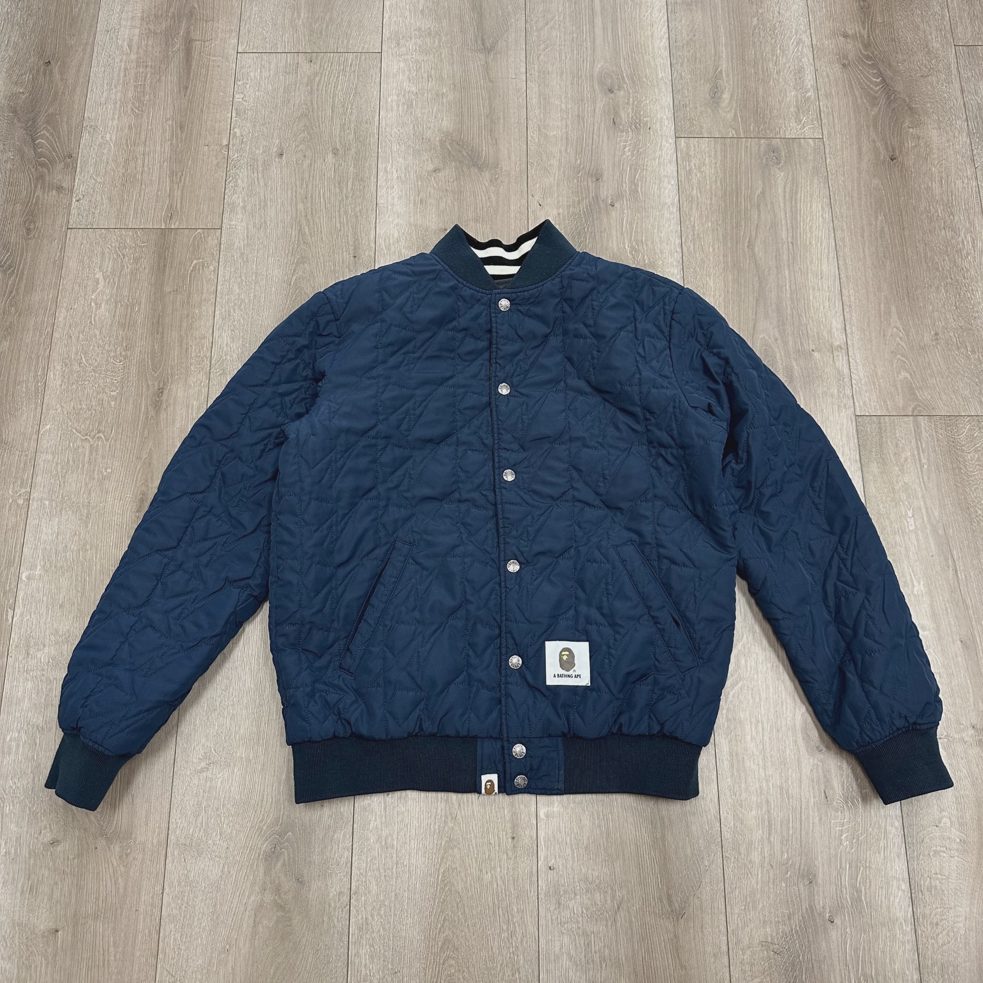 BAPE (A Bathing Ape) Reversible Varsity Jacket • Pre-Owned [4934] 2