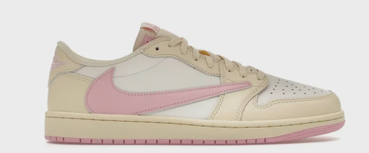 Jordan Jordan 1 Retro Low OG SP Travis Scott Shy Pink - Size US M 10.5