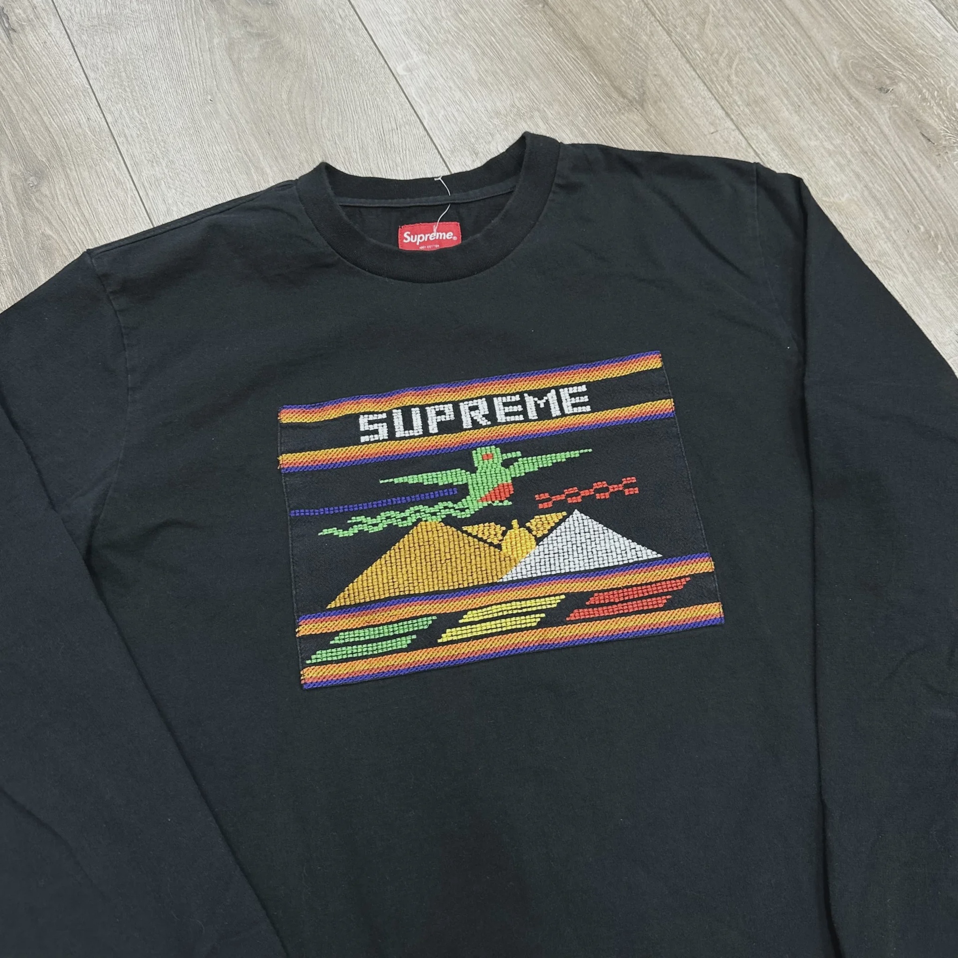 Supreme Supreme Needlepoint Patch L/S Top - Size L