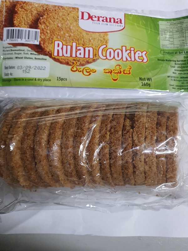 Derana Rulan Cookies 160g