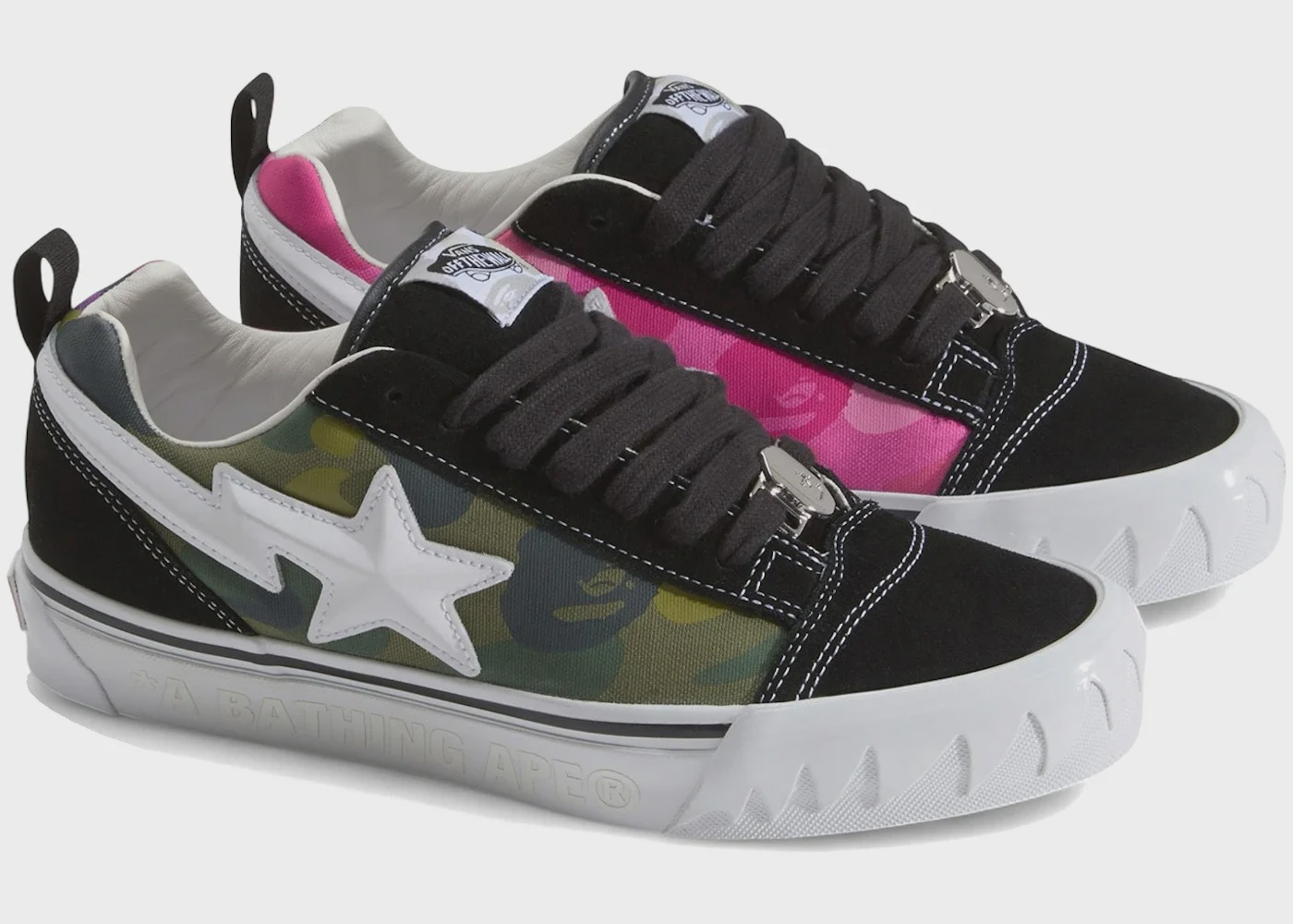 Vans Vans Knu Skool Bape Camo Green - Size US M 10.5