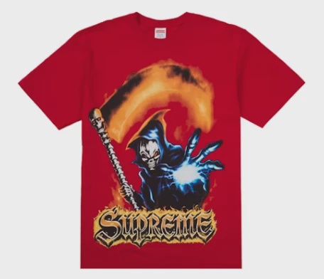 Supreme Grim Reaper Tee Red • Brand New [4951]