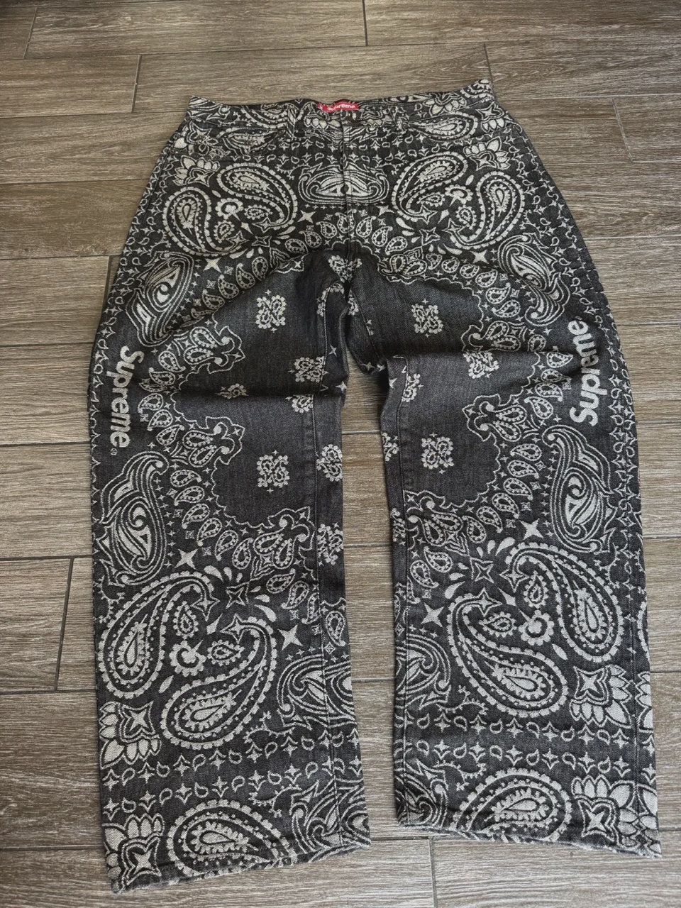 Supreme Black Bandana Pants 36 • Pre-Owned [5594] - photo 1