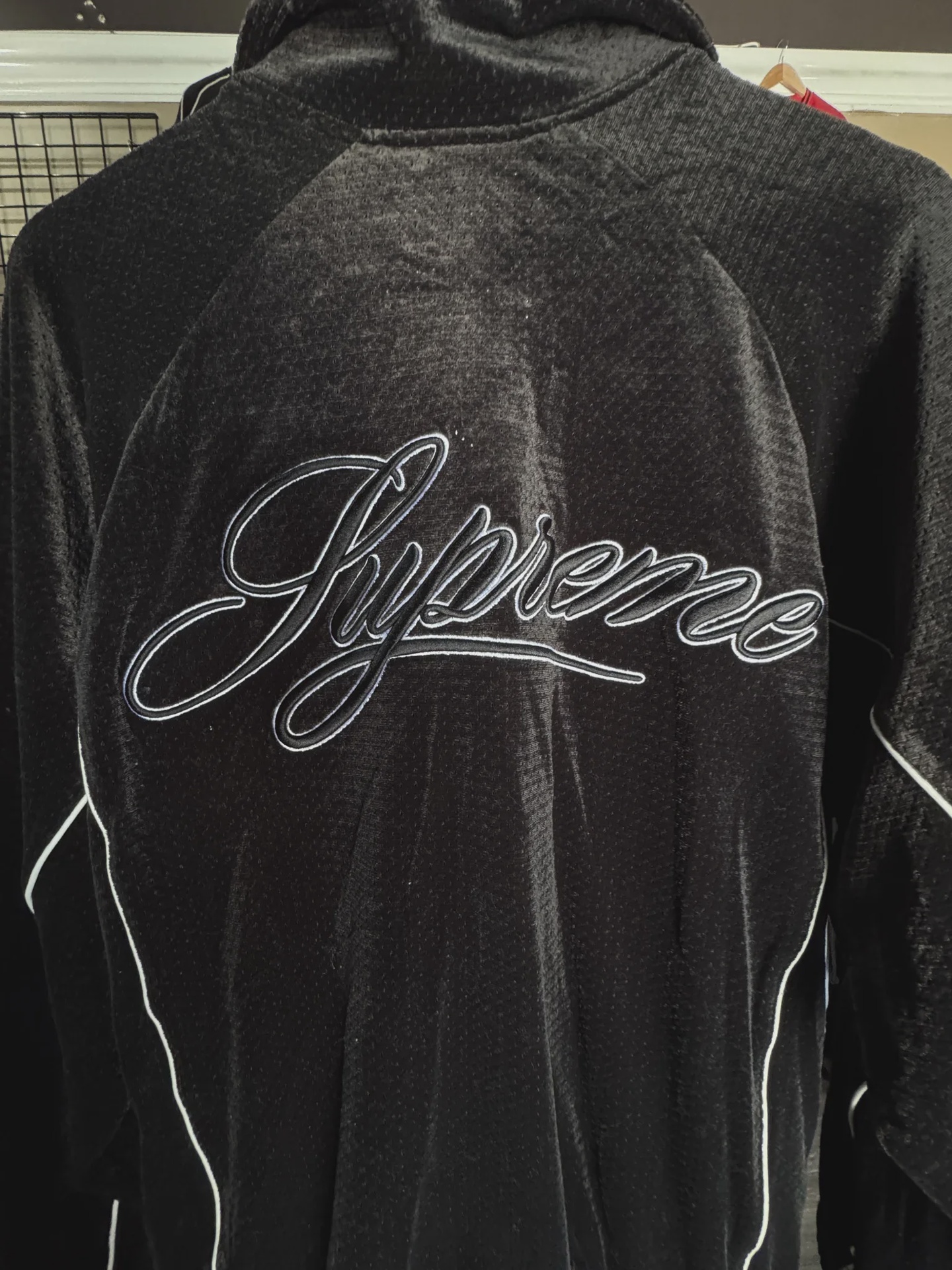 Supreme Velvet Black Zipup • Pre-Owned [2056] - photo 3