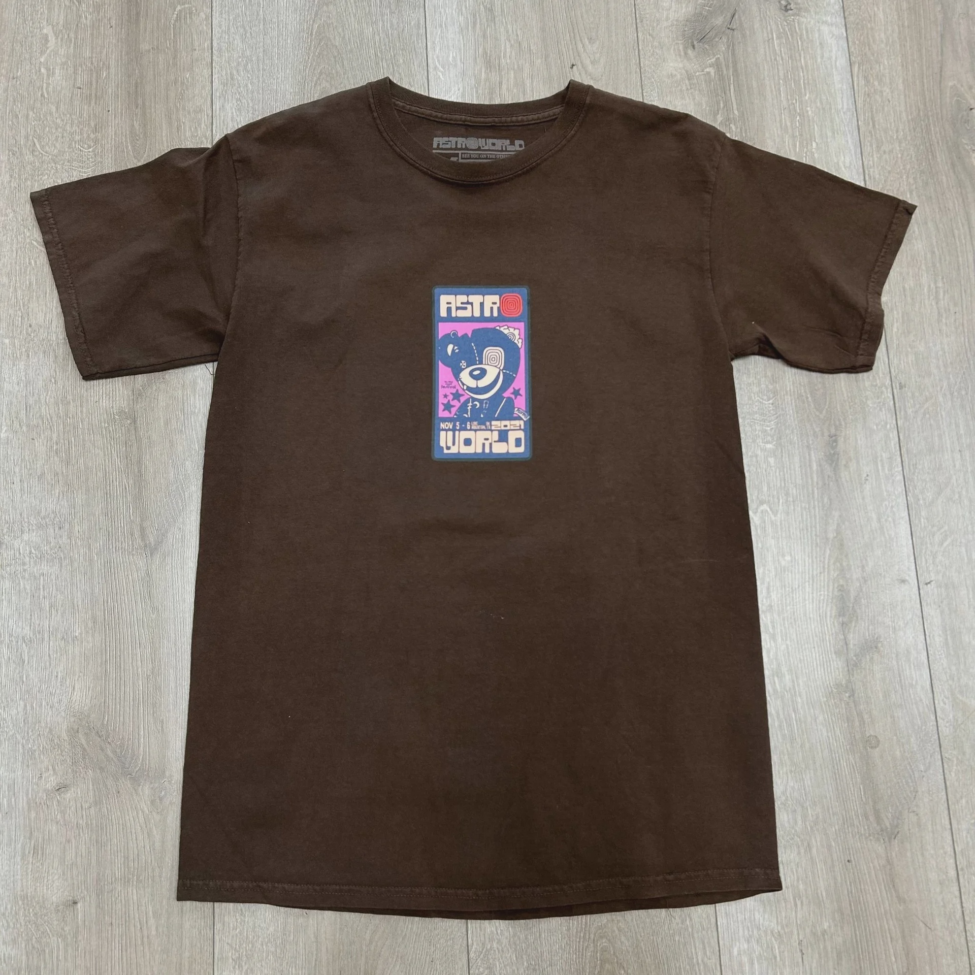 Travis Scott Travis Scott Astroworld Festival 2021 "Scare Bear" T-Shirt - Size M
