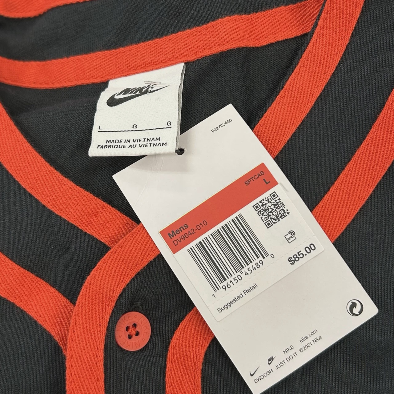 Nike Americana Flames Championship baseball jersey • Brand New [8044] 5