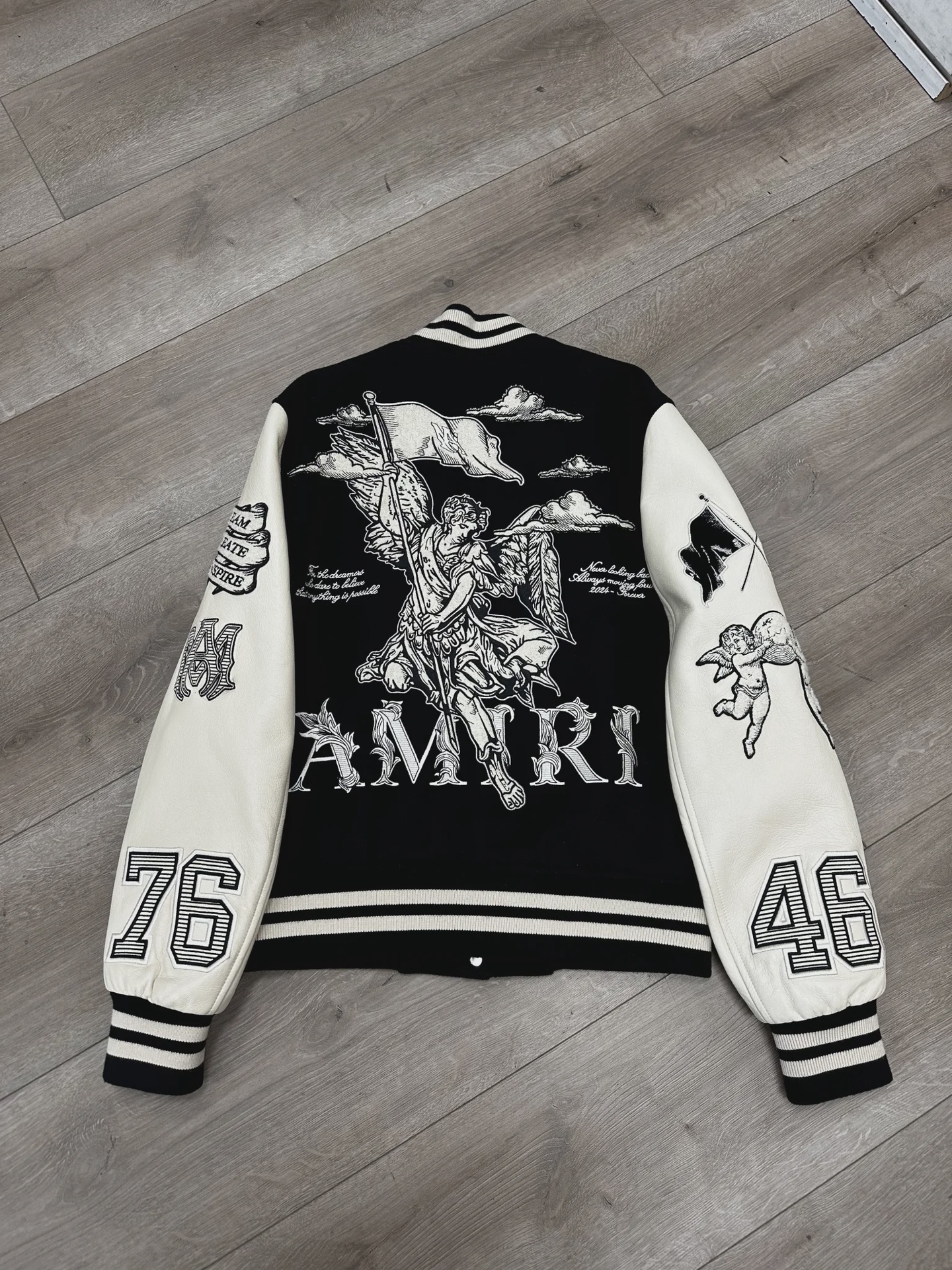 Amiri Angel Varsity Jacket Black • Pre-Owned [4158] - photo 3