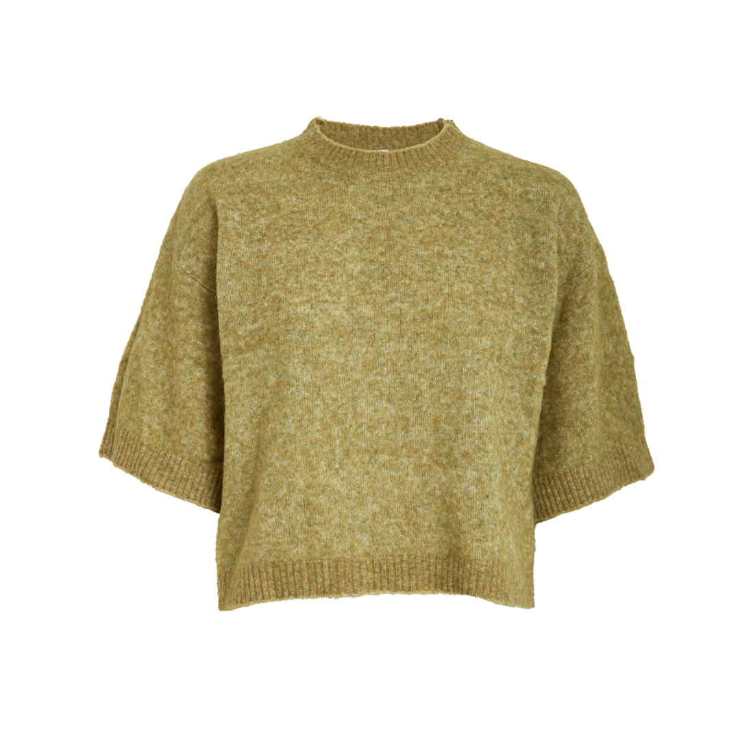 Cheryl Knit Pullover · Green Melange — foto 1