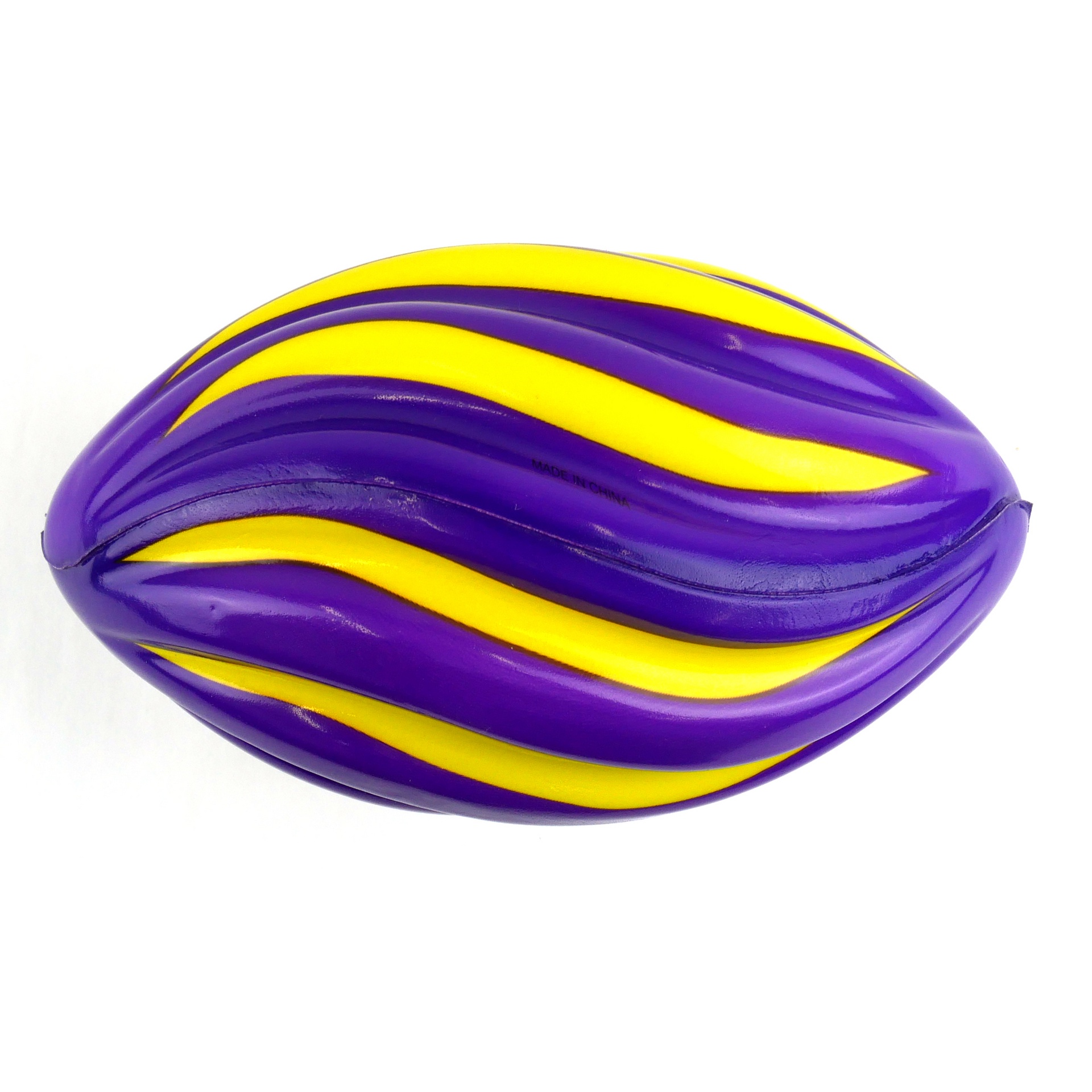 NY0003N - 7" Foam Football Purple & Gold New