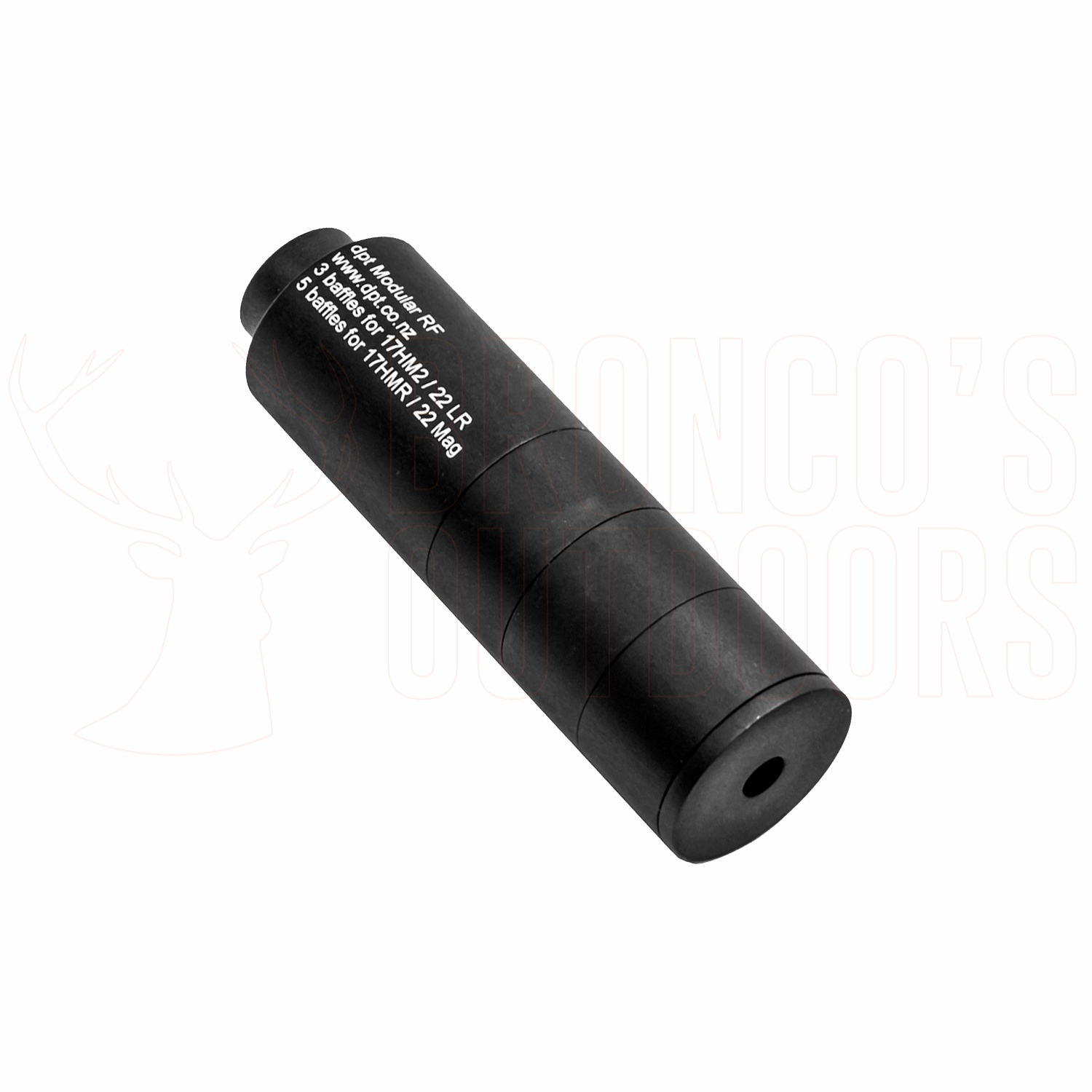 DPT Rimfire Suppressor 3 baffles Broncos Outdoors