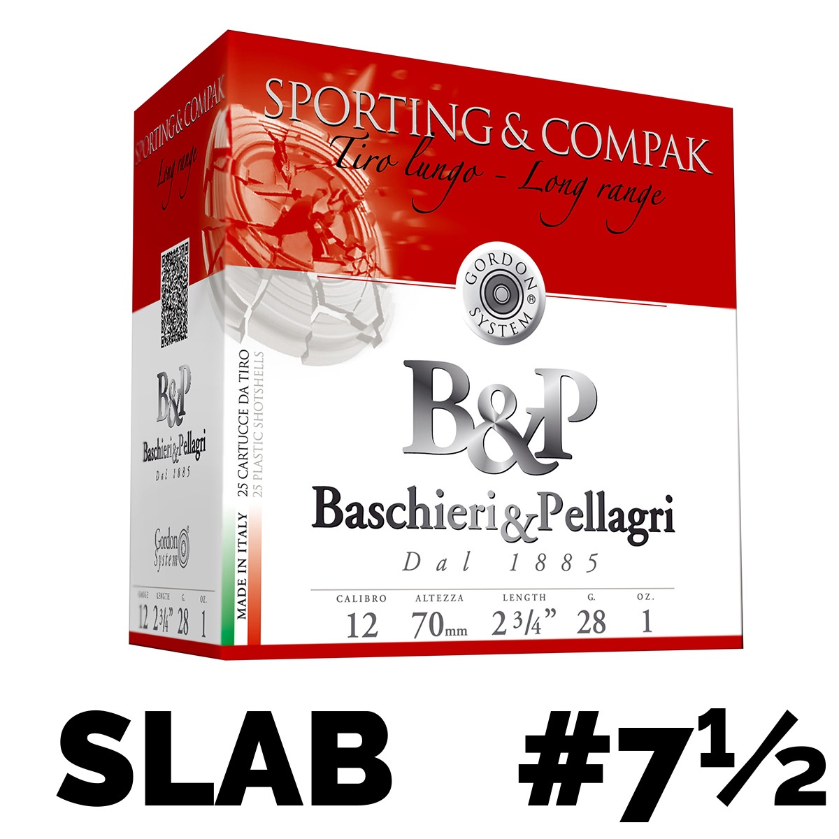 B&P Sporting & Compak Long Range 28g 2¾" 12g #7½ | Broncos Outdoors