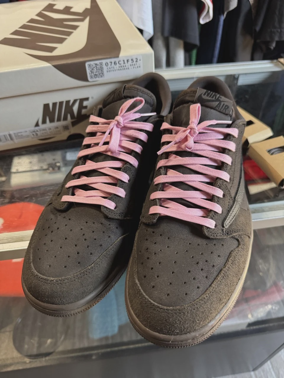 Air Jordan 1 Retro Low Original SP Travis Scott Velvet Brown • Pre-Owned [7160] - photo 2