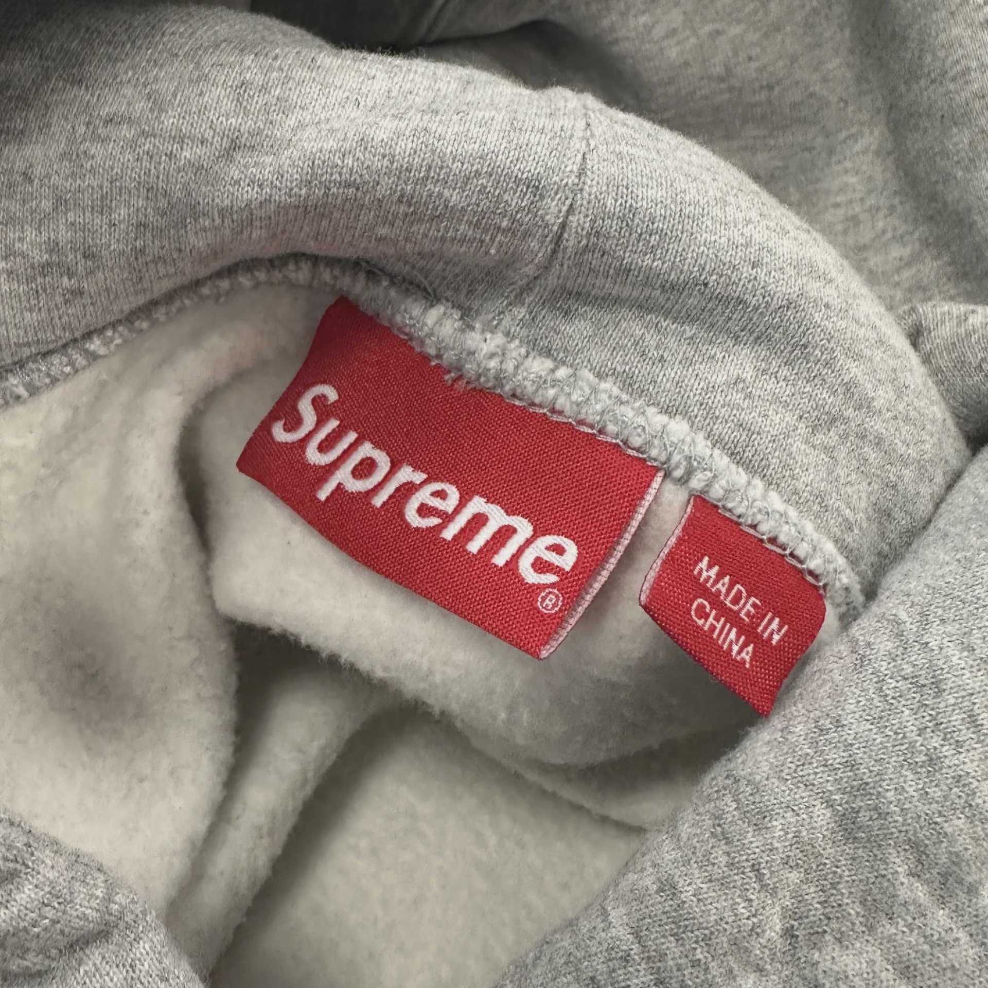 Supreme Ambigram Hooded Sweatshirt in Heather Grey • Pre-Owned [3502] - photo 6