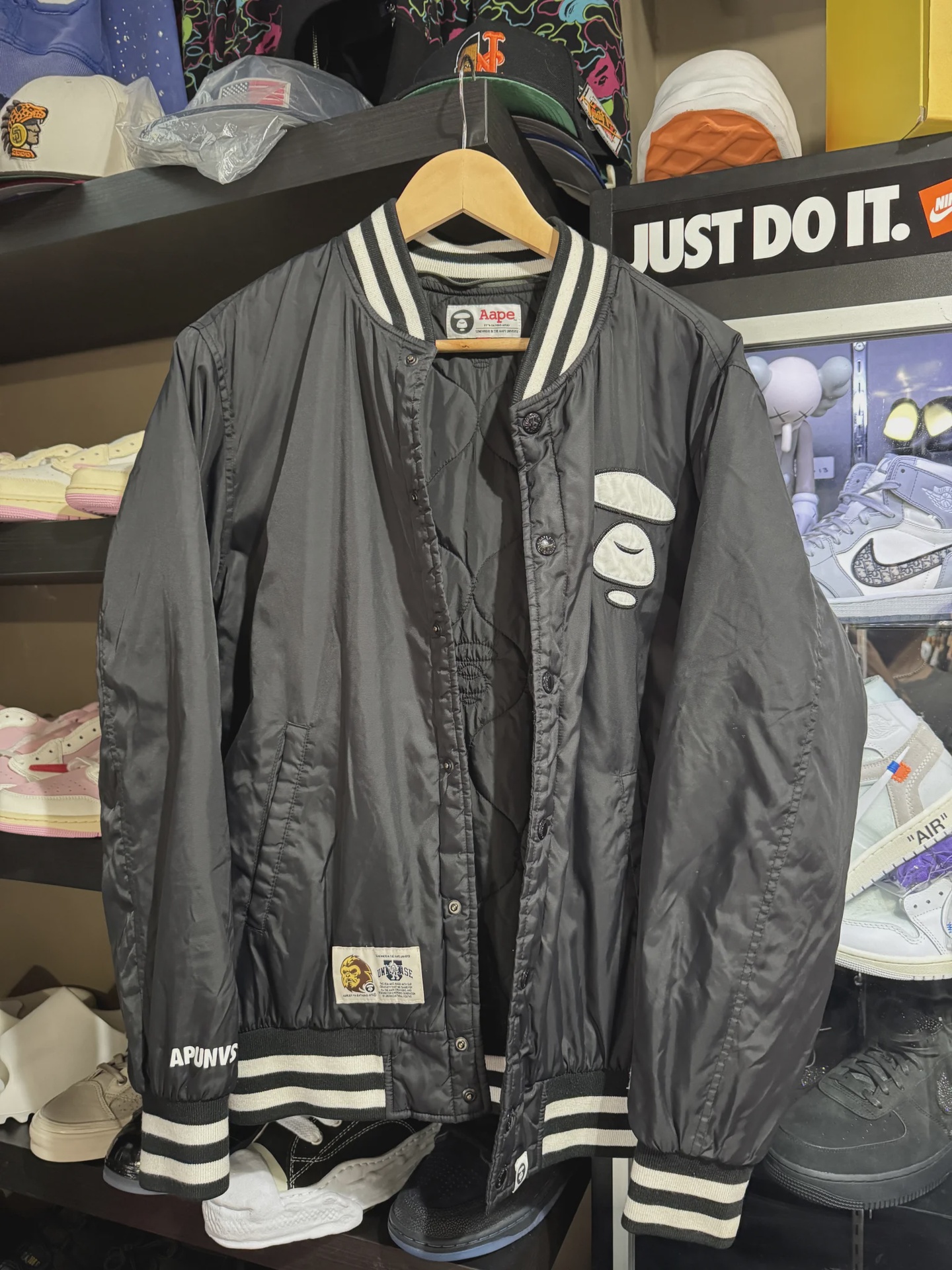 Aape Now Aape Now Varsity Jacket Black L - Size L