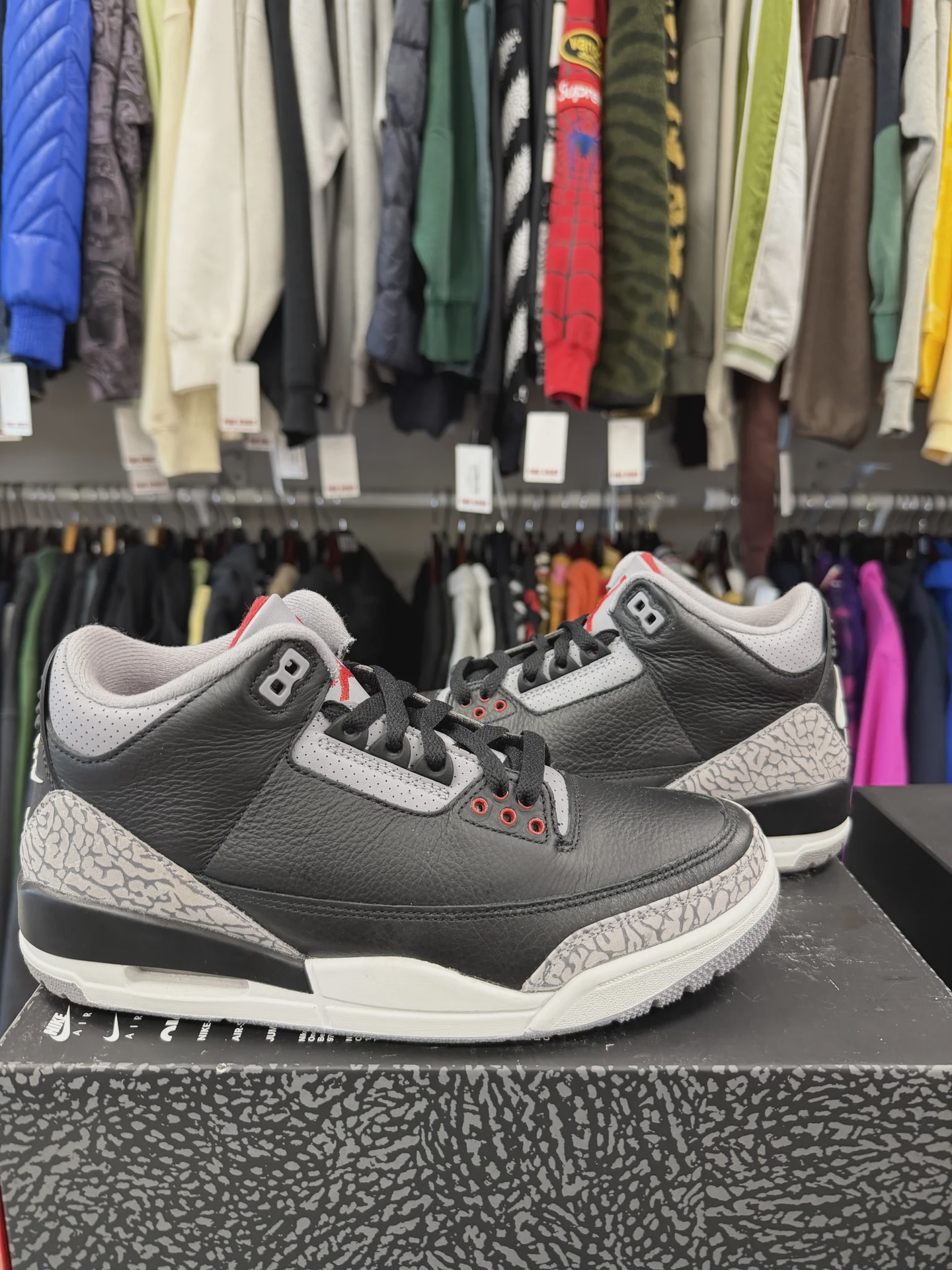 Jordan Air Jordan 3 Retro Original Black Cement (2024) - Size US M 8.5