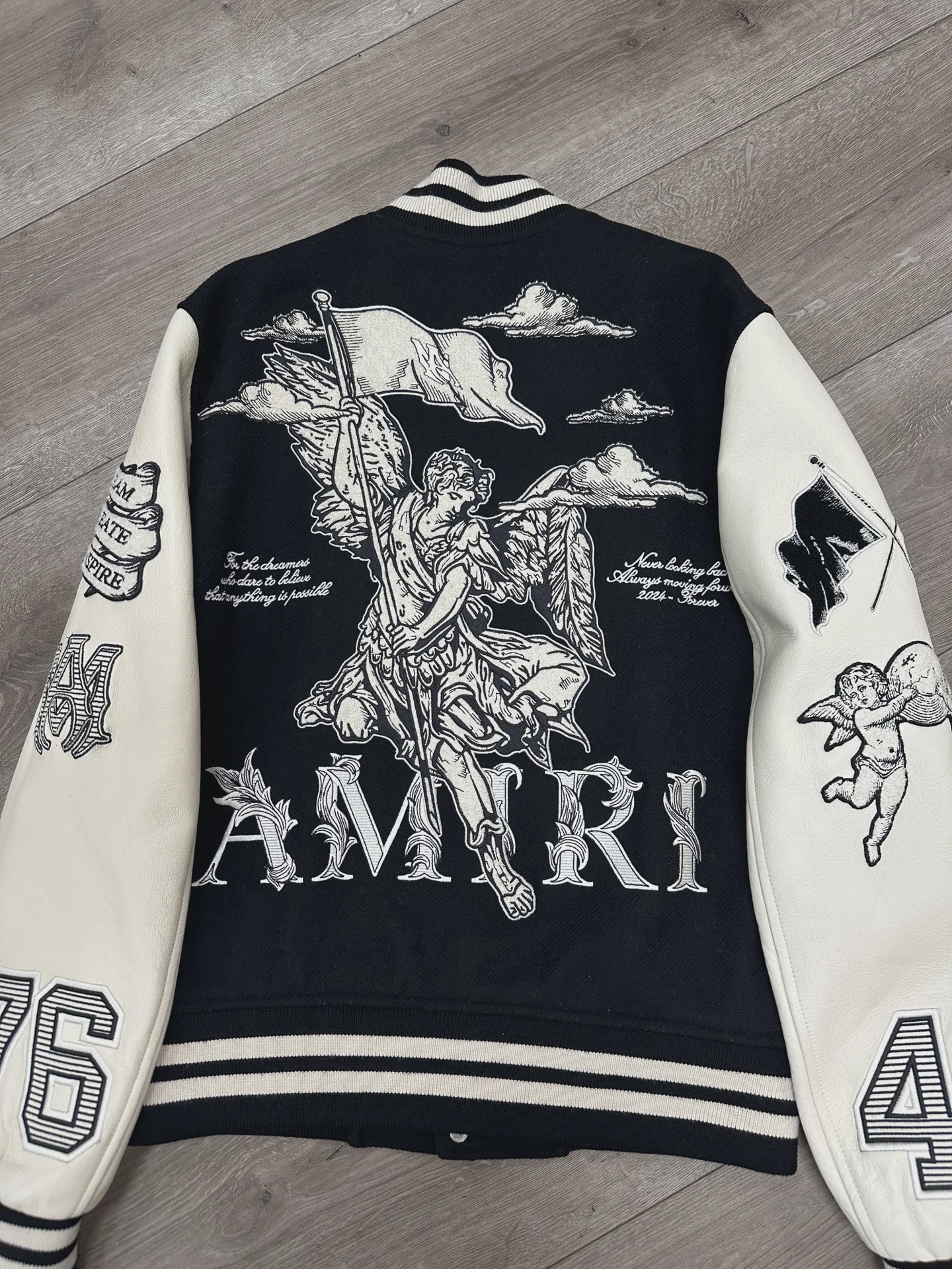 Amiri Angel Varsity Jacket Black • Pre-Owned [4158] - photo 2