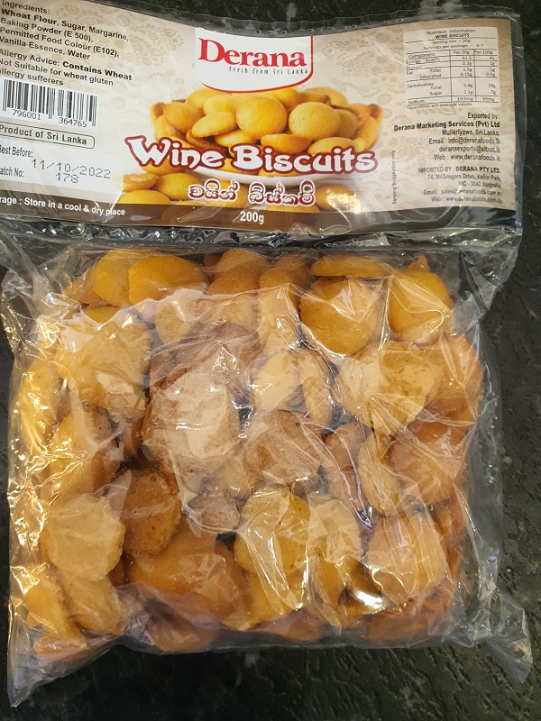 Derana Wine Cookies 200g