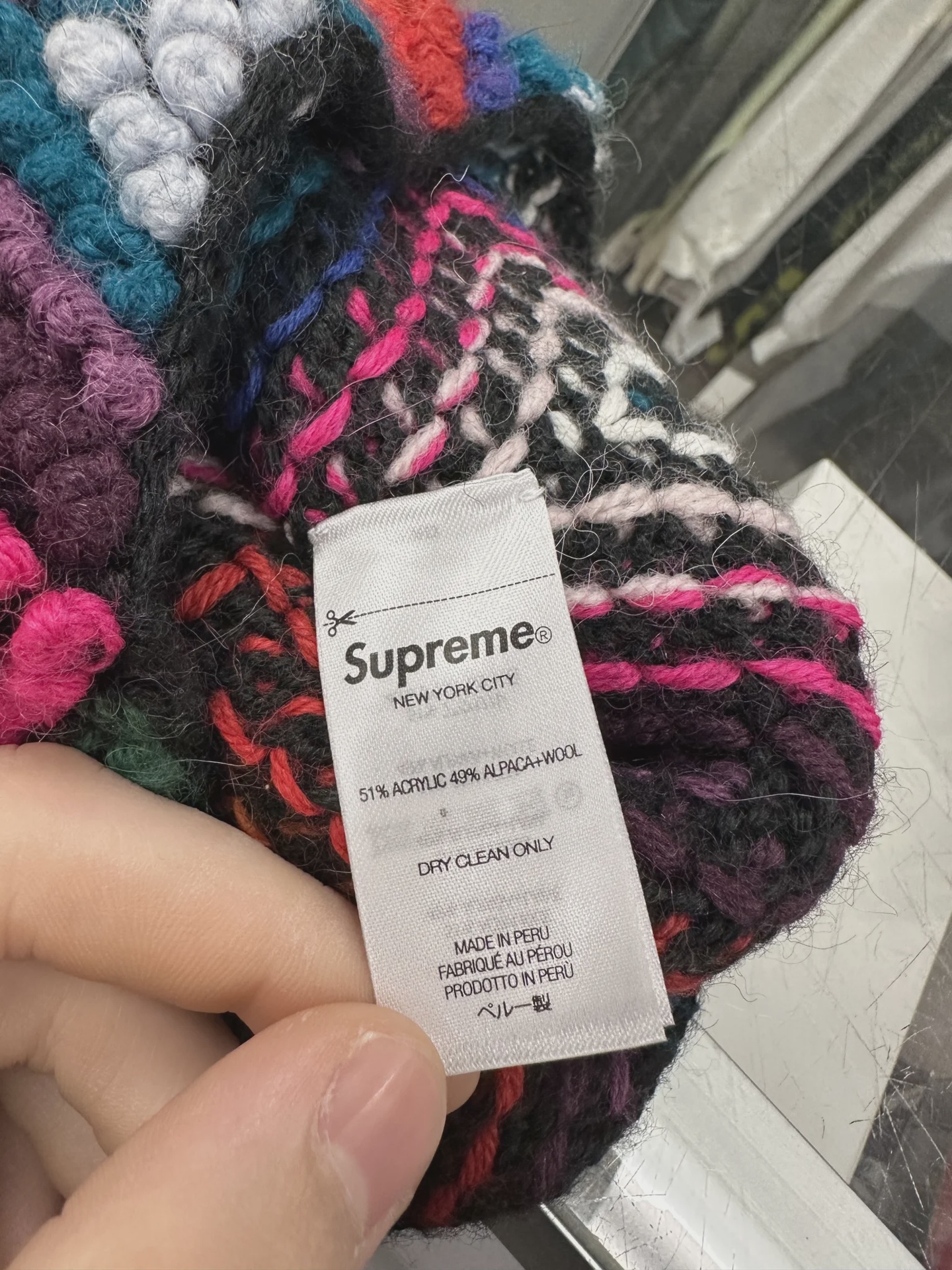 Supreme textured-knit beanie hat • Pre-Owned [2941] - photo 5