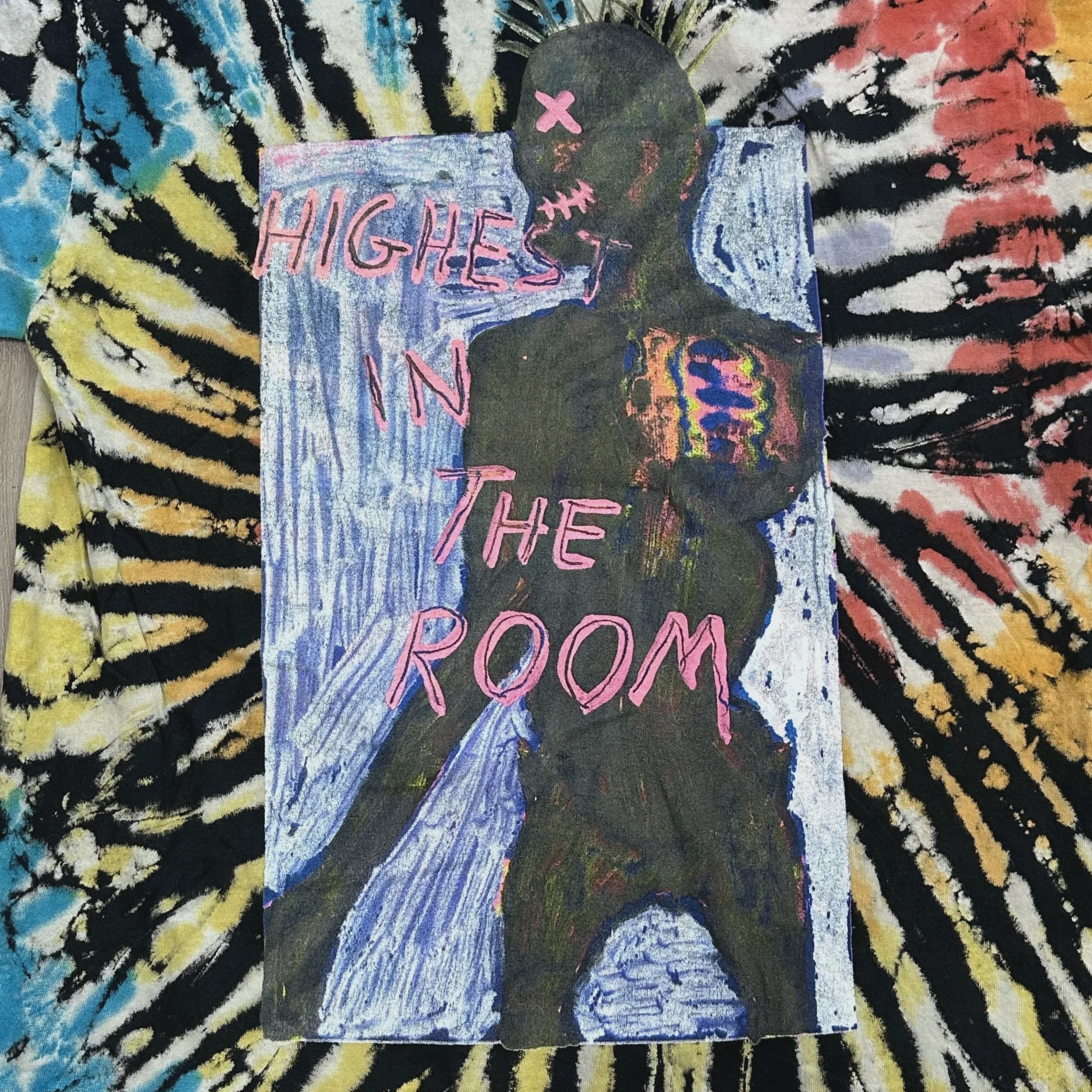 Travis Scott Cactus Jack "Highest In The Room" Tie-Dye Tee • Pre-Owned [1899] - photo 2