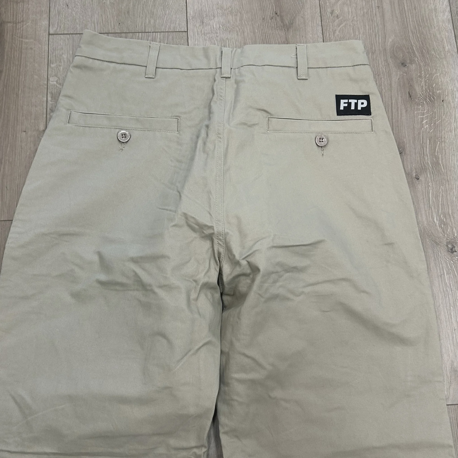 Fuck The Population (FTP) Orange Logo Tape Work Pants • Pre-Owned [1616] - photo 6