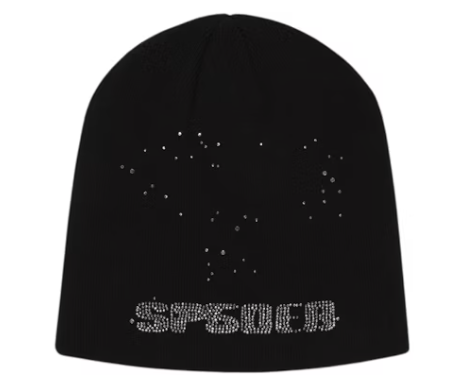 Sp5der Rhinestone Silk Skully Black • Brand New [1728] - photo 2