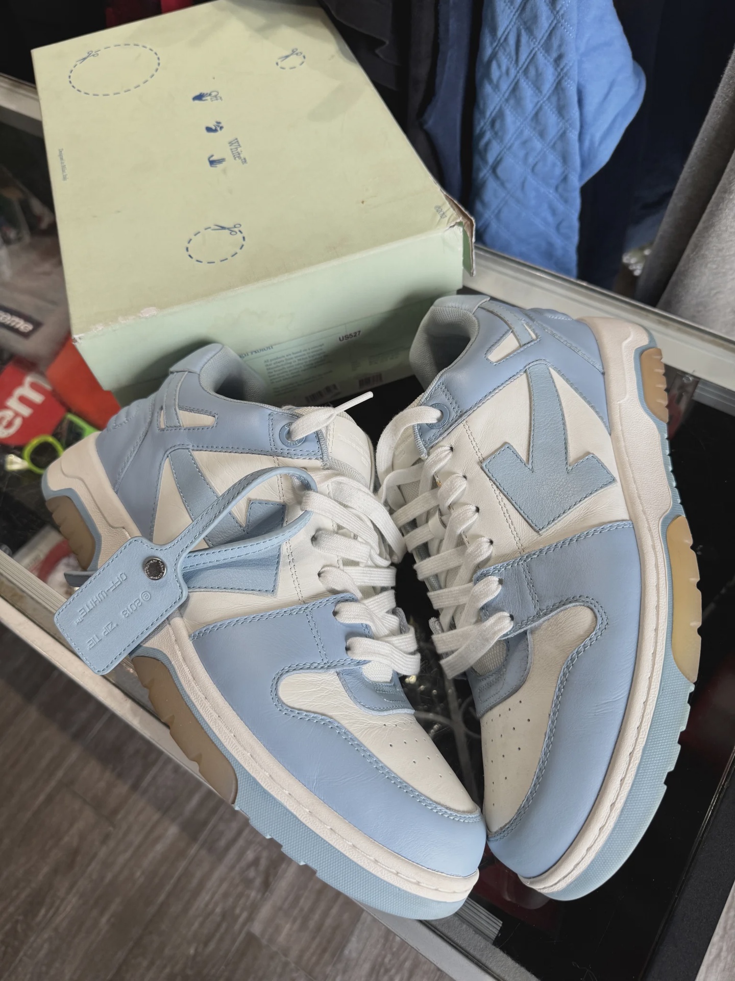 Off-White Off White Sneaker Out Of Office Blue - Size US M 13