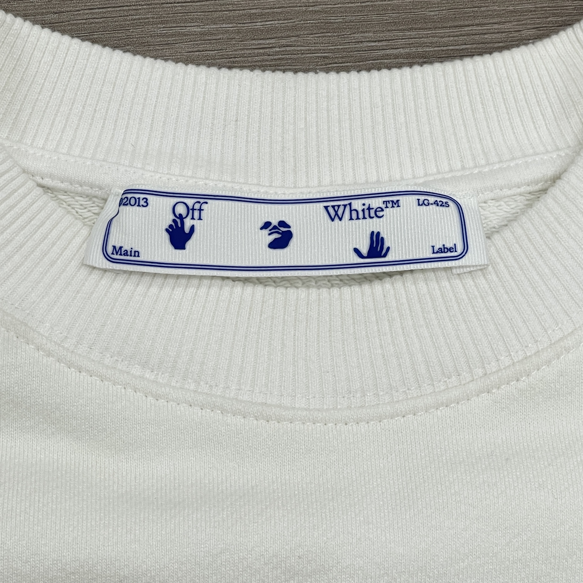 Off-White Bolt Arrow Slim Crewneck 'White/Green' - New 5