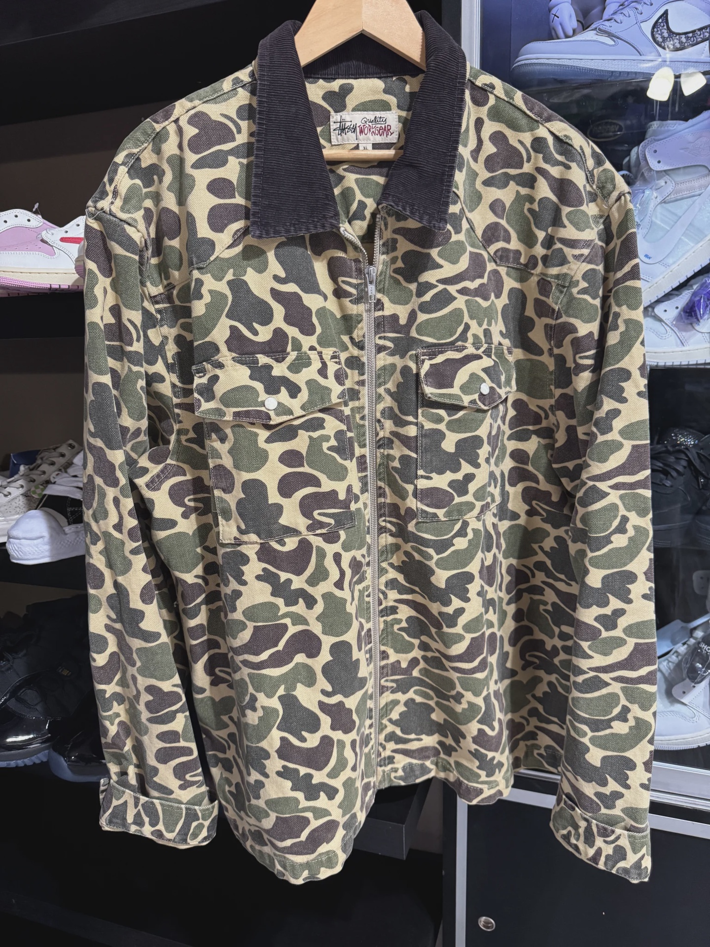 Stussy Camo Denim Zip Jacket XL • Pre-Owned [3821] - photo 1