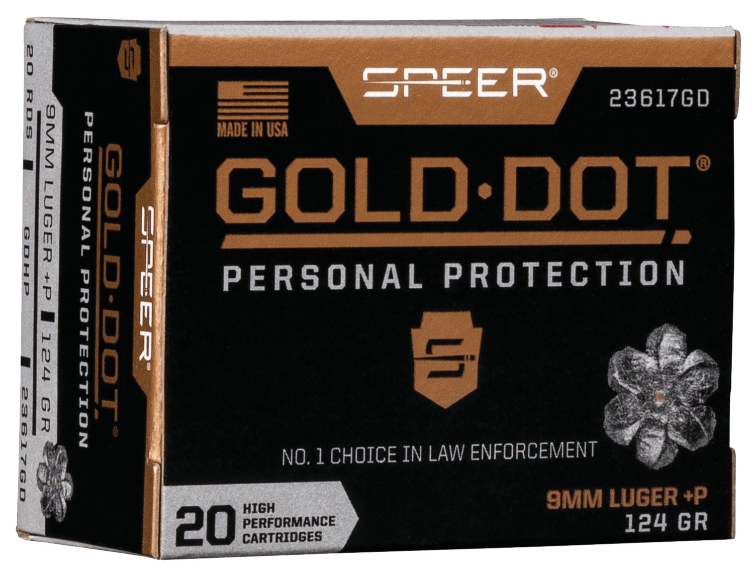 Speer Gold Dot 124gr +P