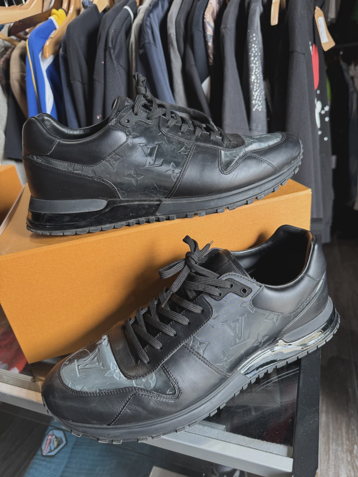 Louis Vuitton Louis Vuitton RunAway Black Sneaker 10.5 LV - Size US M 12.5