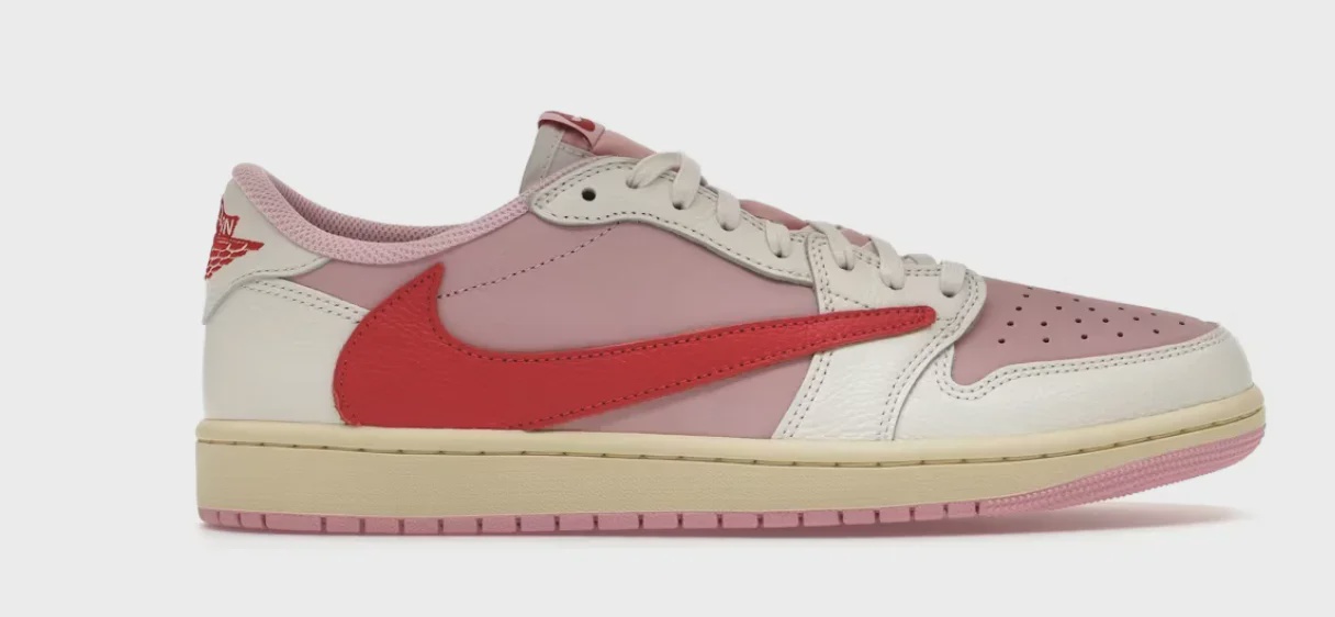 Jordan Jordan 1 Retro Low OG SP Travis Scott Sail Tropical Pink - Size US M 9