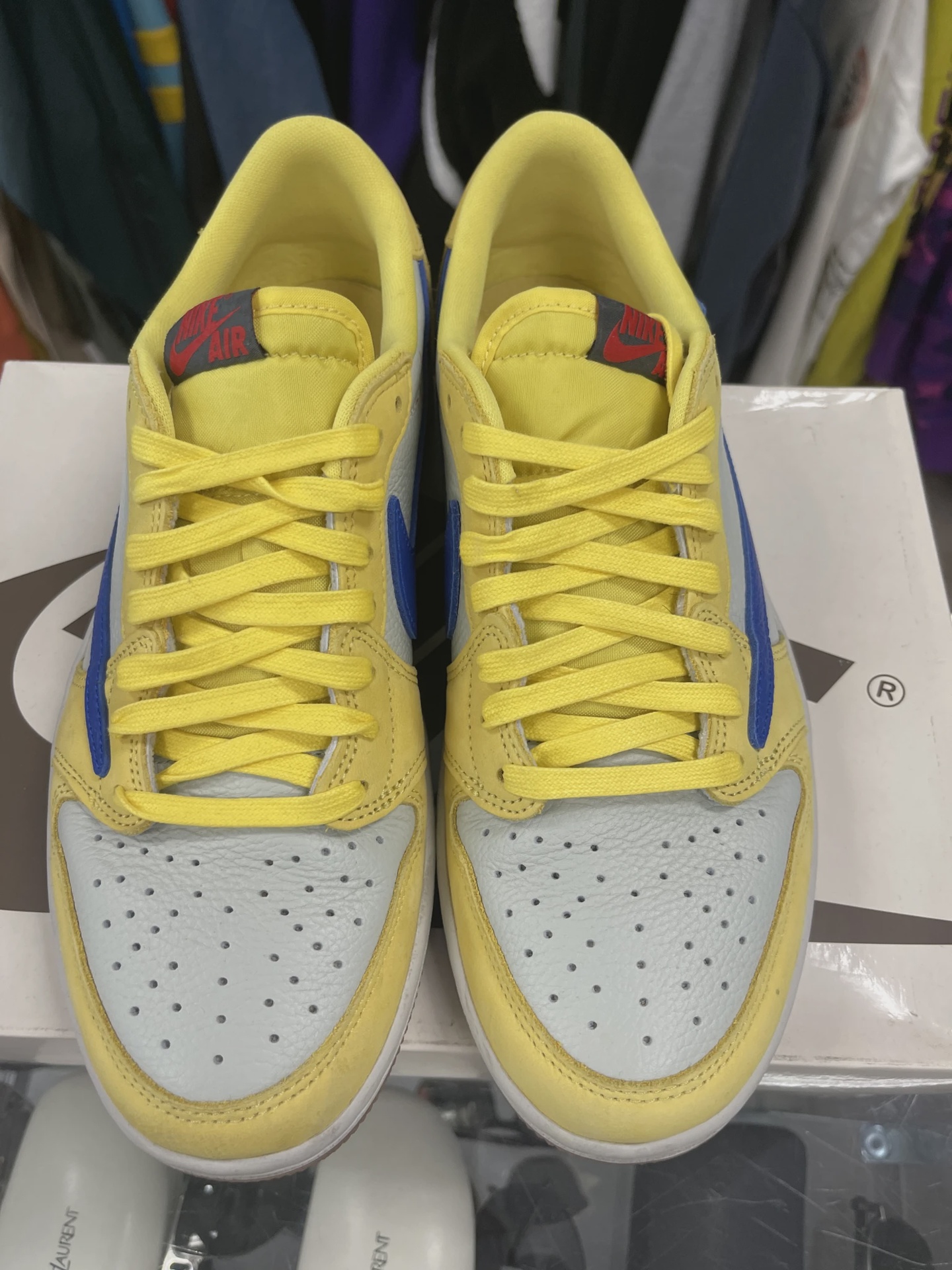 Air Jordan 1 Retro Low Original SP Travis Scott Canary (Women's) • Pre-Owned [7905] 6