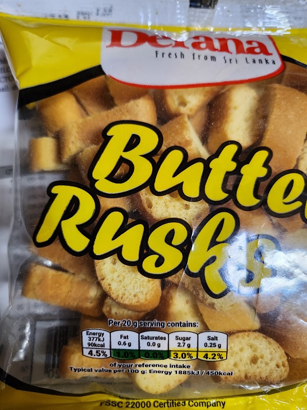 Derana Butter Rusks 80g