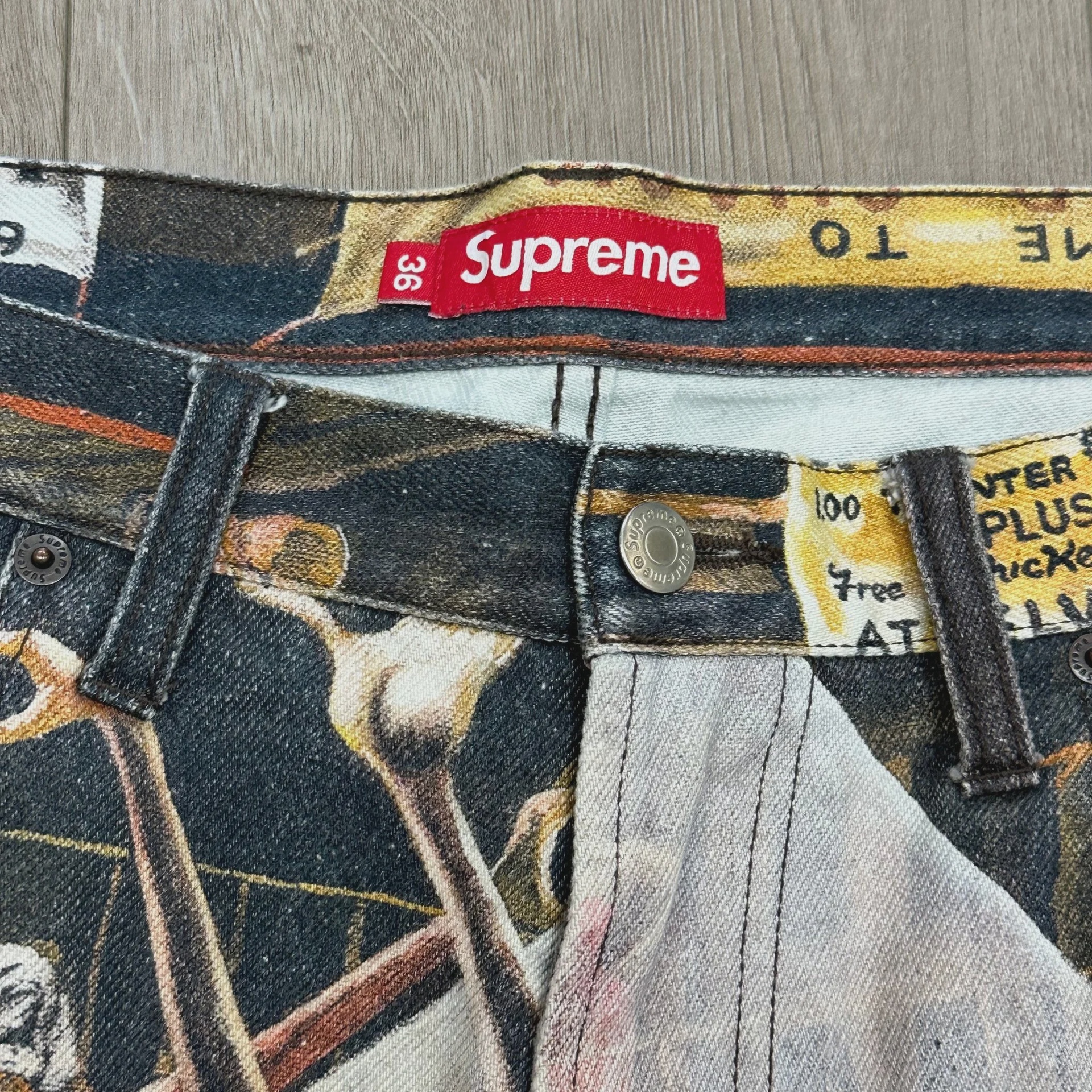 Supreme/Ernie Barnes Baggy Denim Short 'Dance' • Pre-Owned [3030] - photo 6