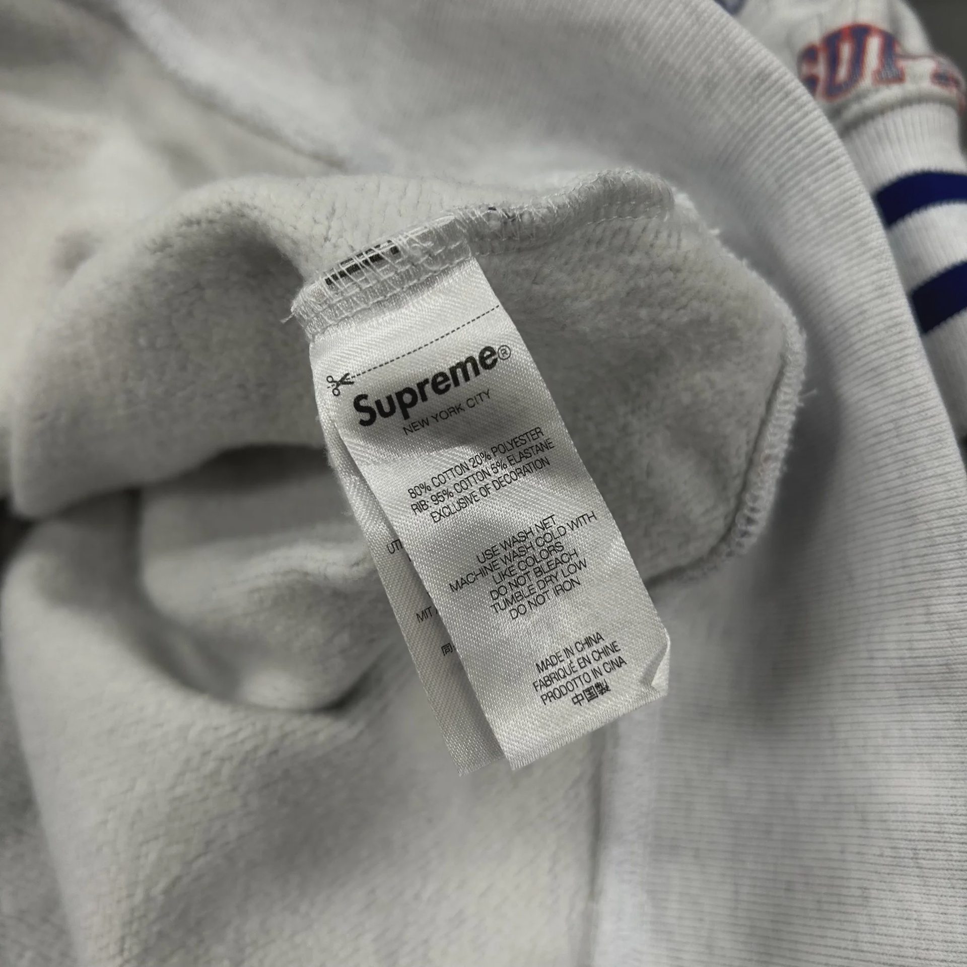 Supreme x Mitchell & Ness Teams Zip Up Hooded Sweatshirt • Pre-Owned [9299] - photo 3