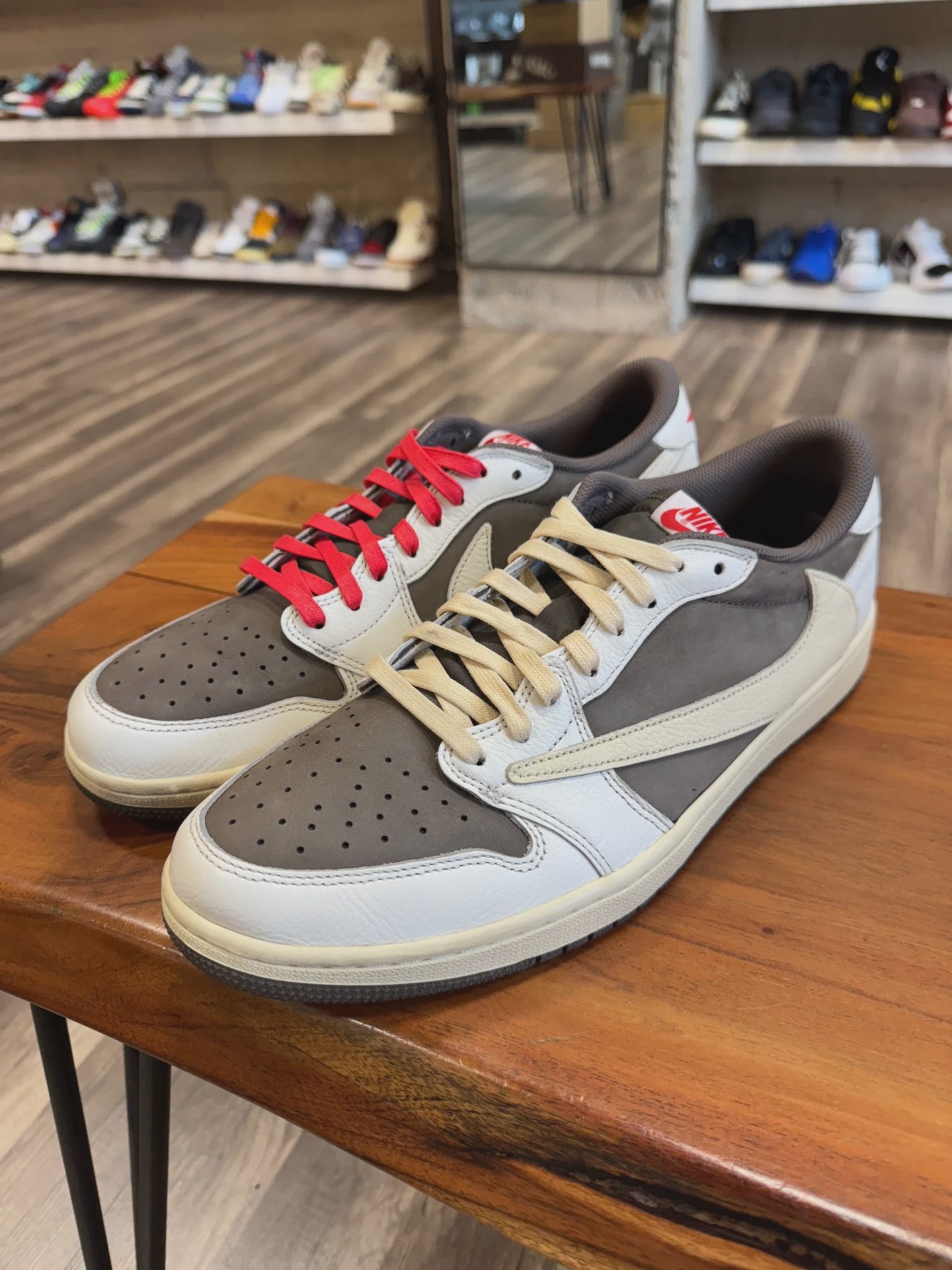 Jordan Air Jordan 1 Retro Low Original SP Travis Scott Reverse Mocha No Box - Size US M 12.5